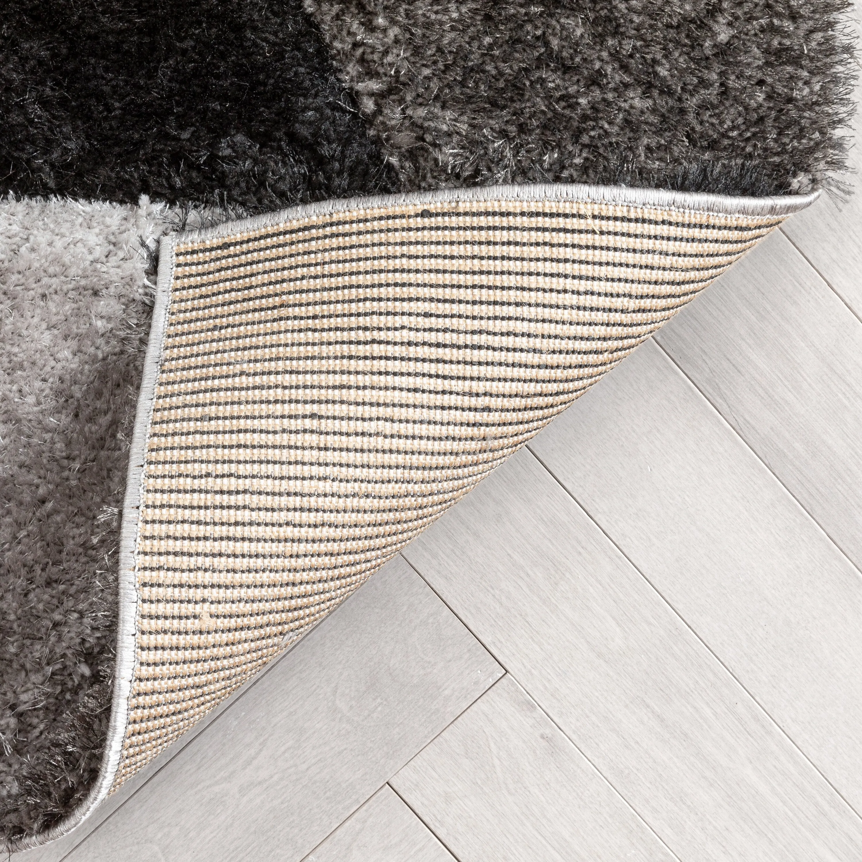Well Woven San Francisco Holland Geometric Modern Carved Shag Area Rug