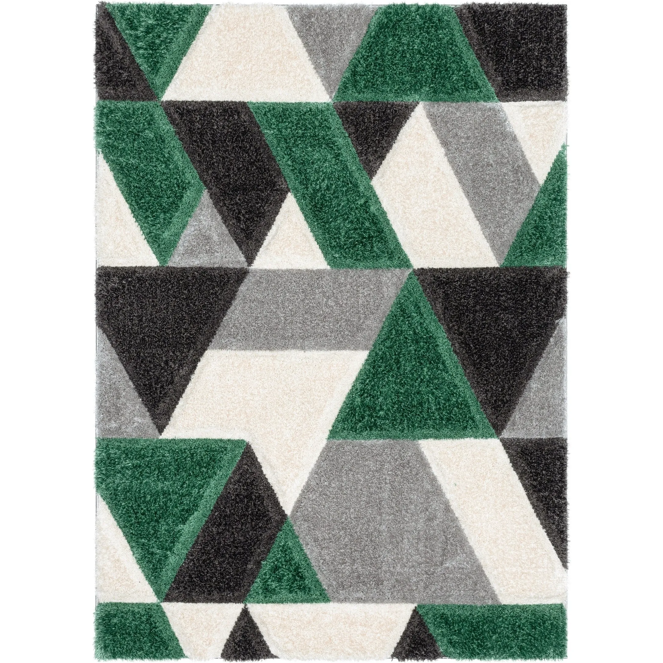 Well Woven San Francisco Holland Geometric Modern Carved Shag Area Rug