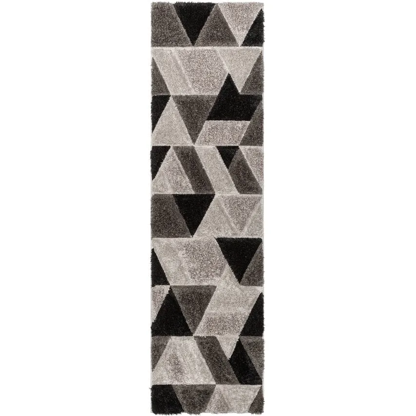 Well Woven San Francisco Holland Geometric Modern Carved Shag Area Rug