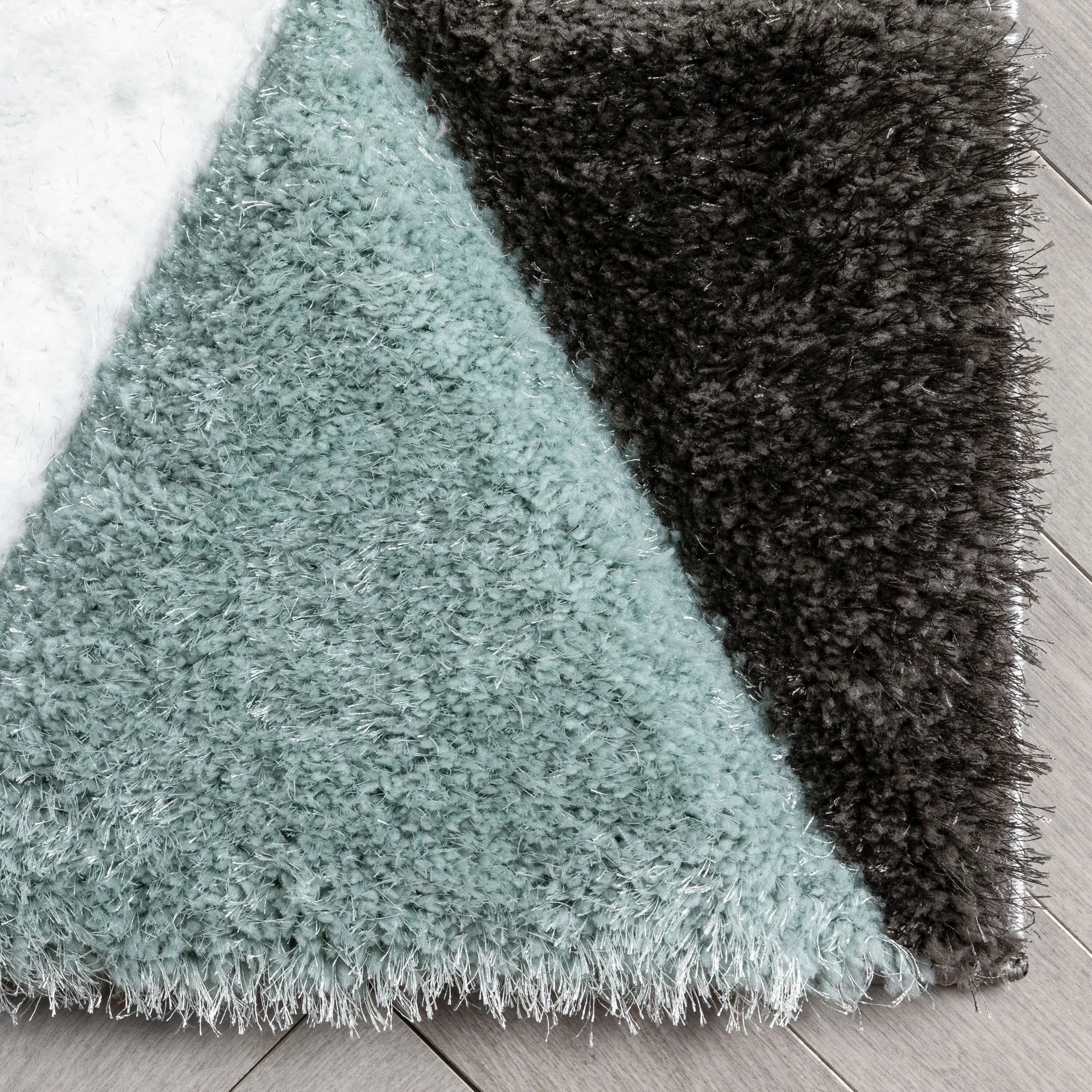 Well Woven San Francisco Holland Geometric Modern Carved Shag Area Rug