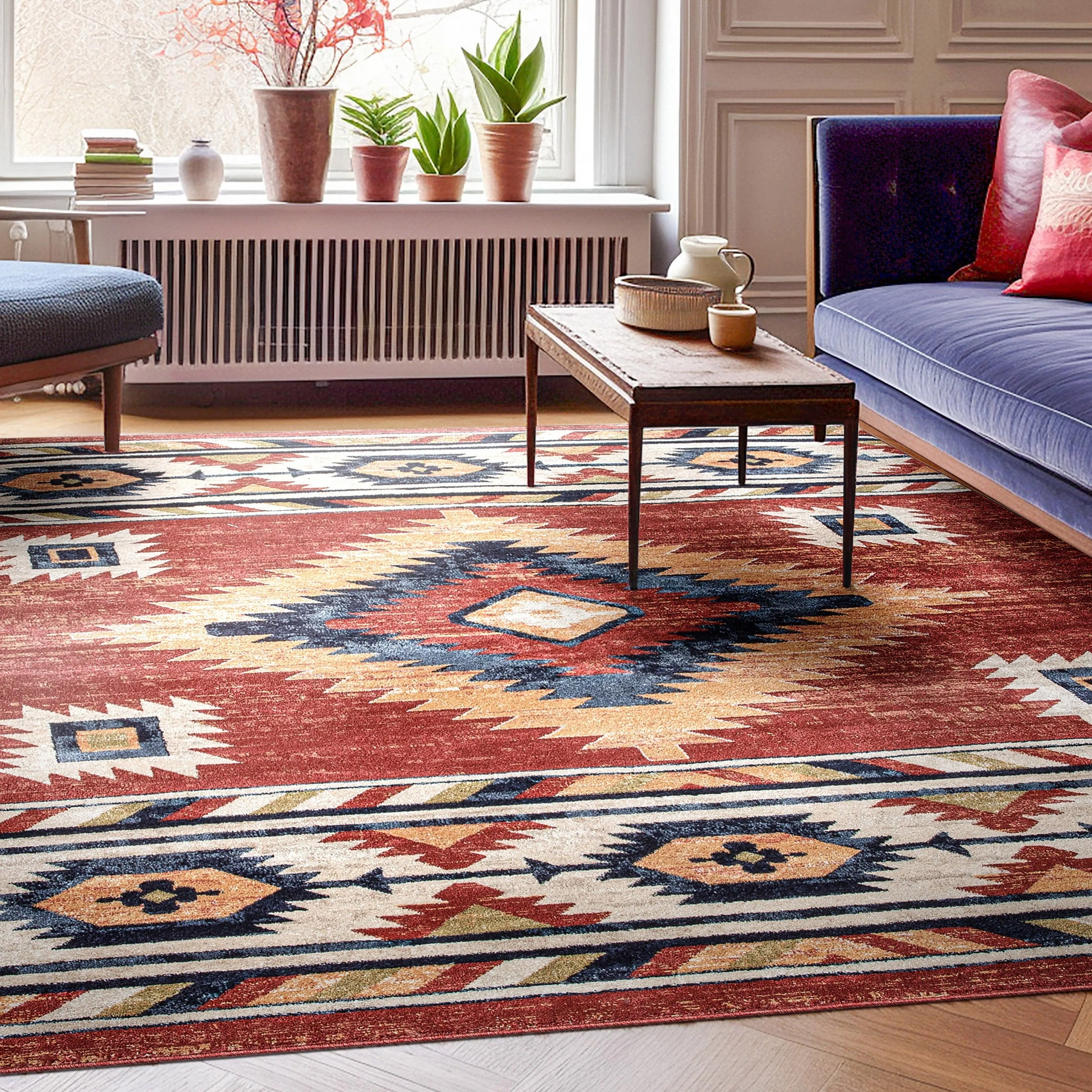 Well Woven Tulsa Lea Southwestern Tribal Area Rug