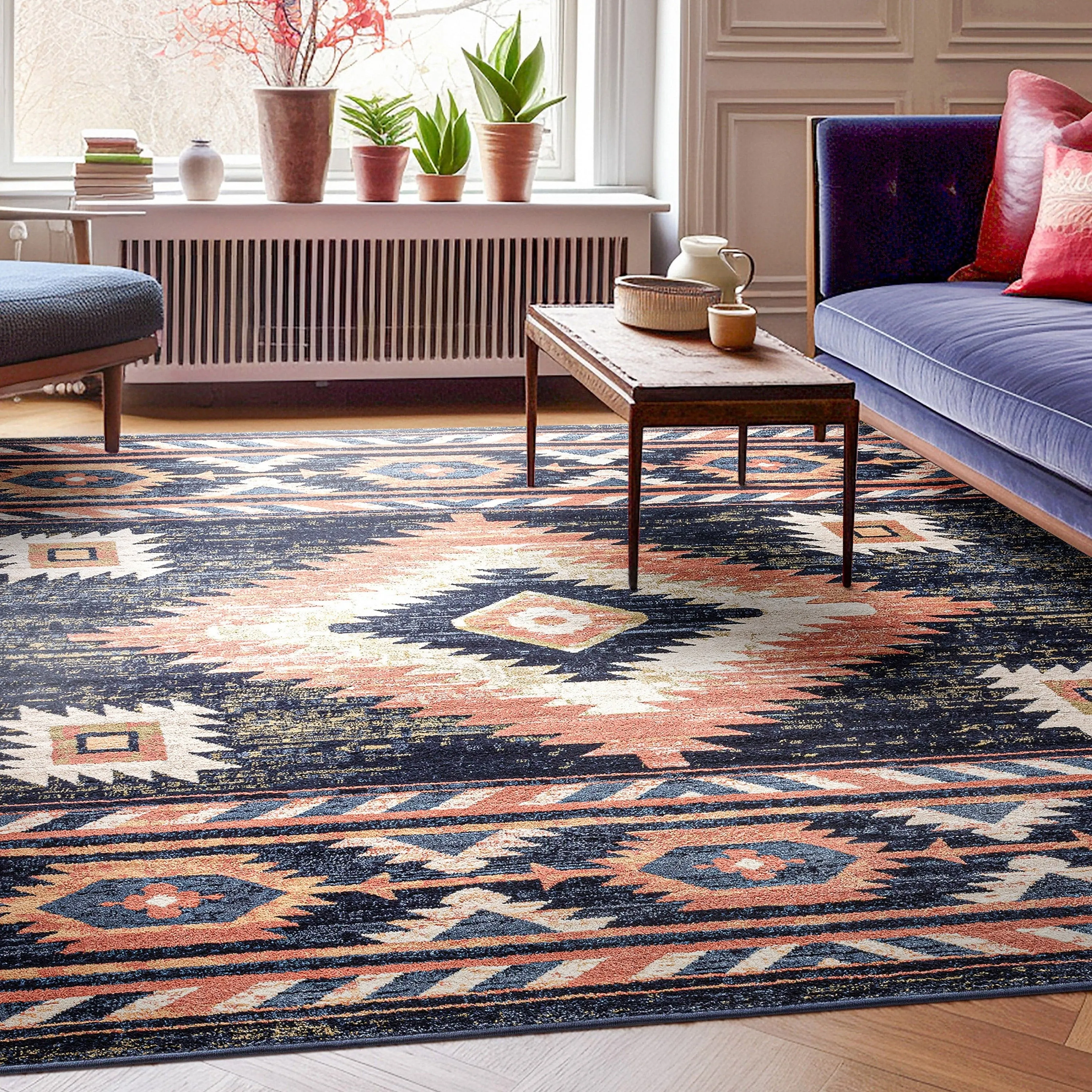 Well Woven Tulsa Lea Southwestern Tribal Area Rug