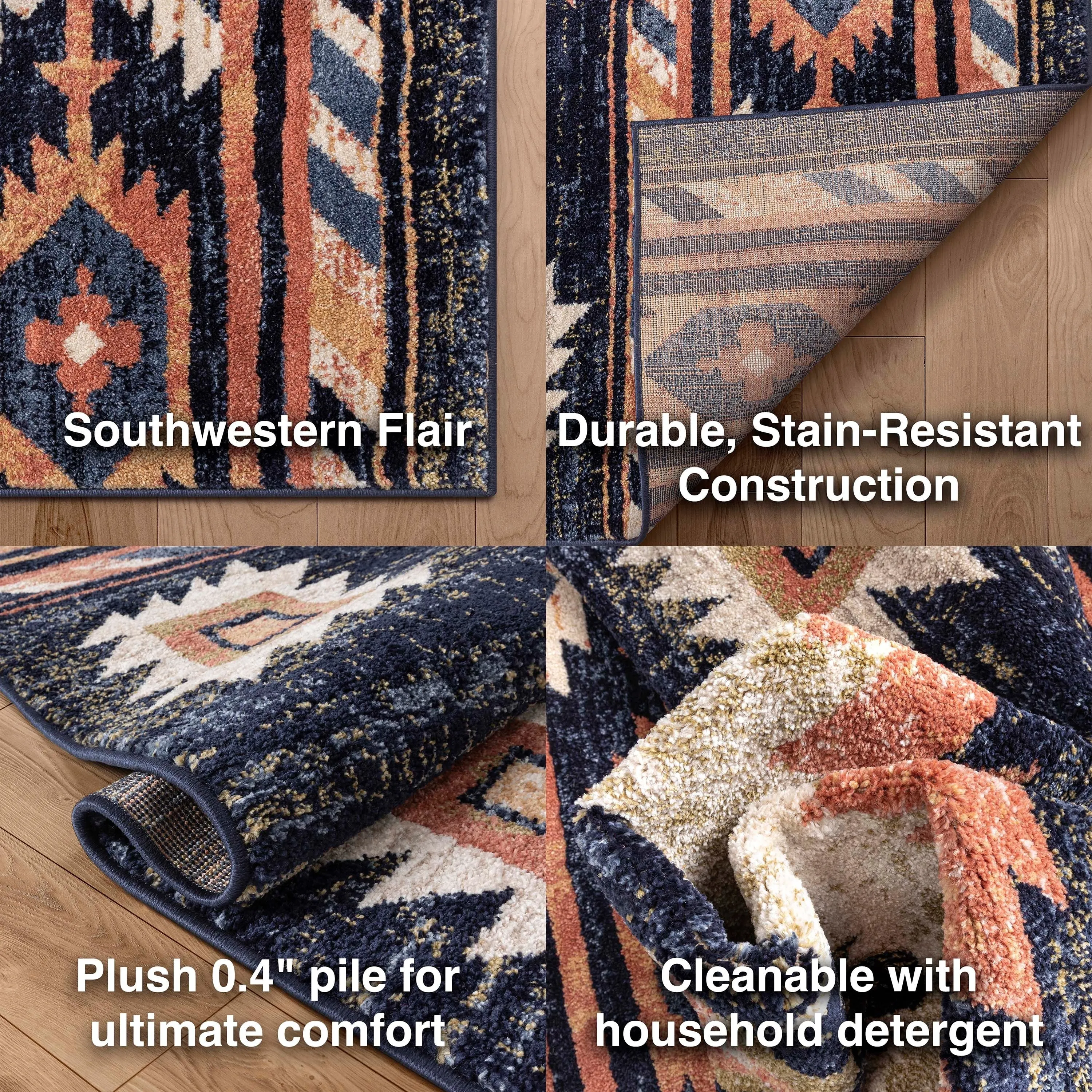 Well Woven Tulsa Lea Southwestern Tribal Area Rug