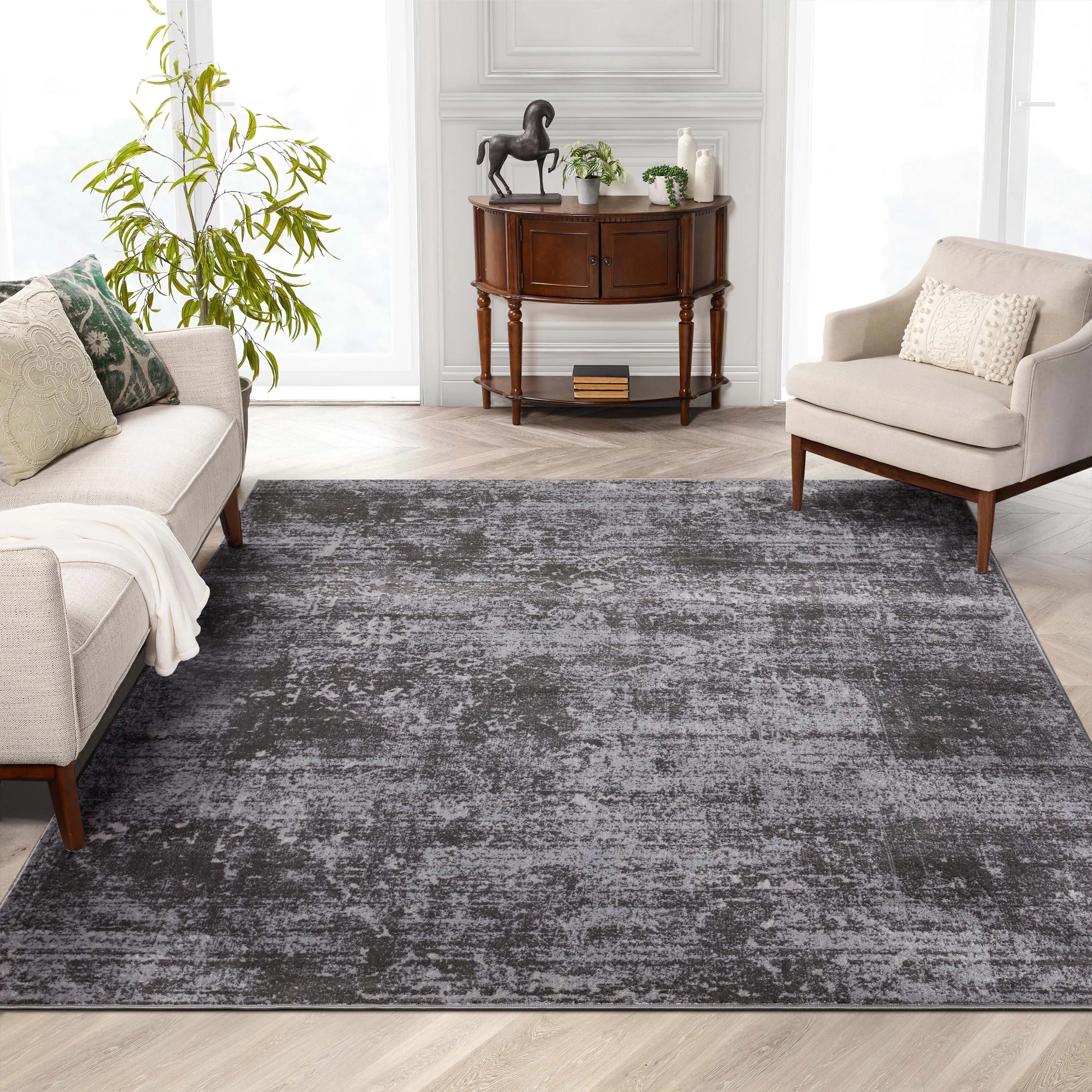 Well Woven Zazzle Thiva Vintage Oriental Floral Pattern Area Rug