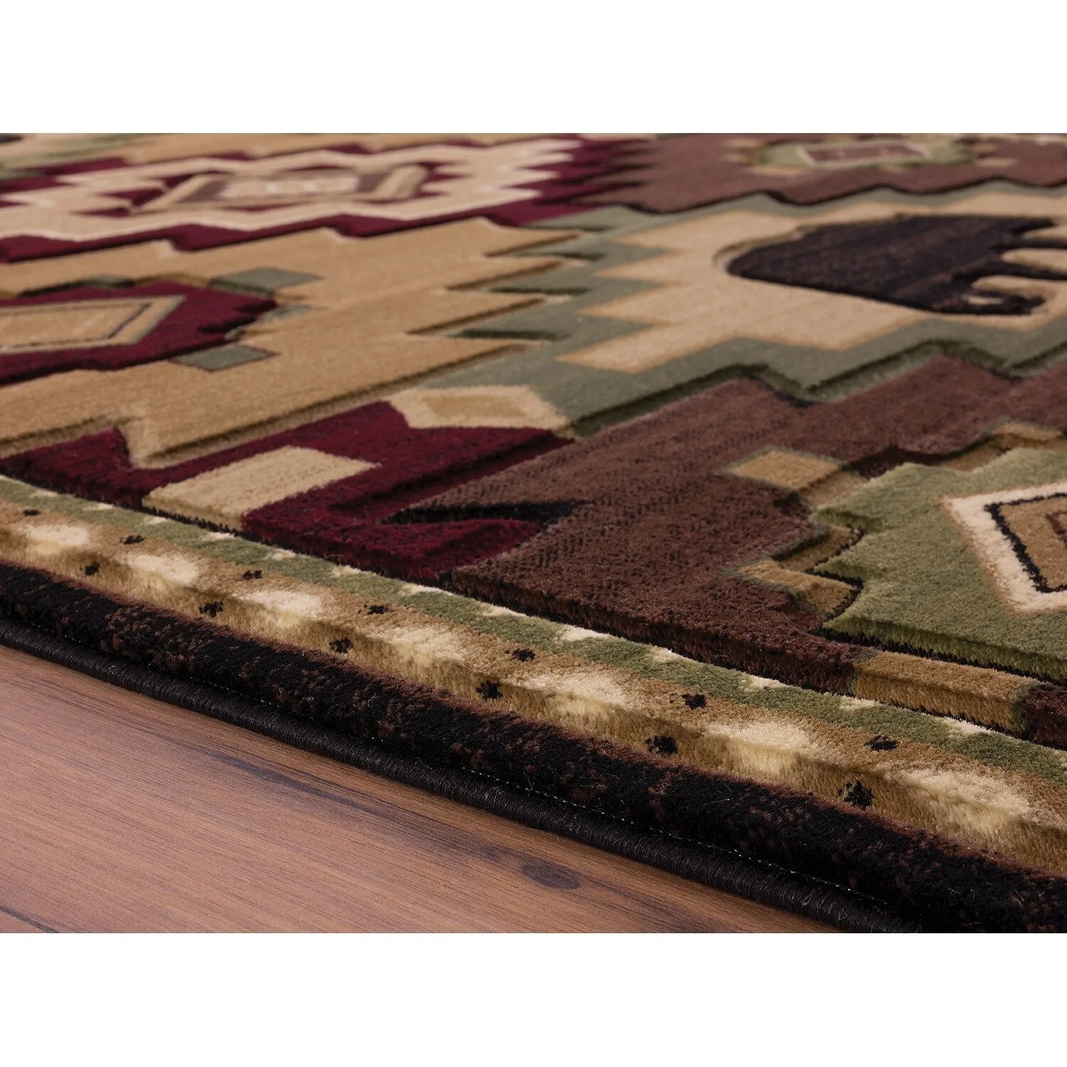 Westfield Home Graham Eastland Multi Hand-Carved Area Rug