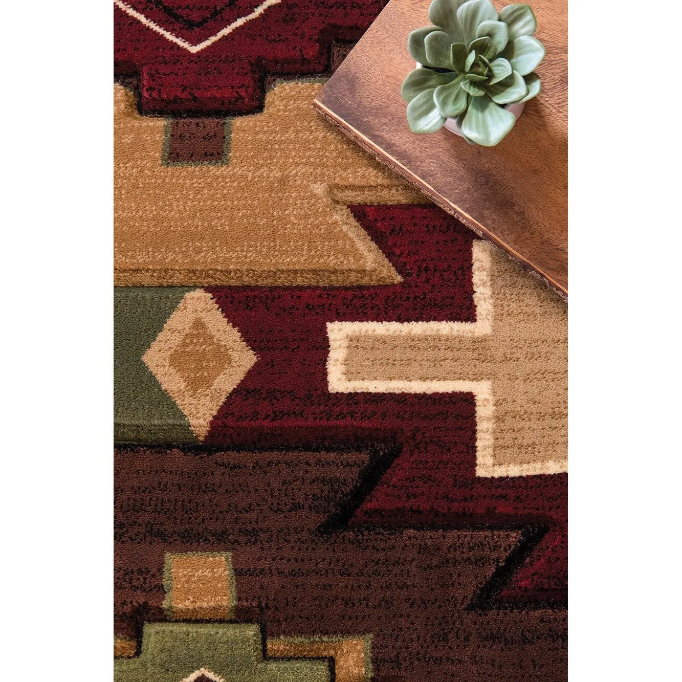 Westfield Home Graham Eastland Multi Hand-Carved Area Rug