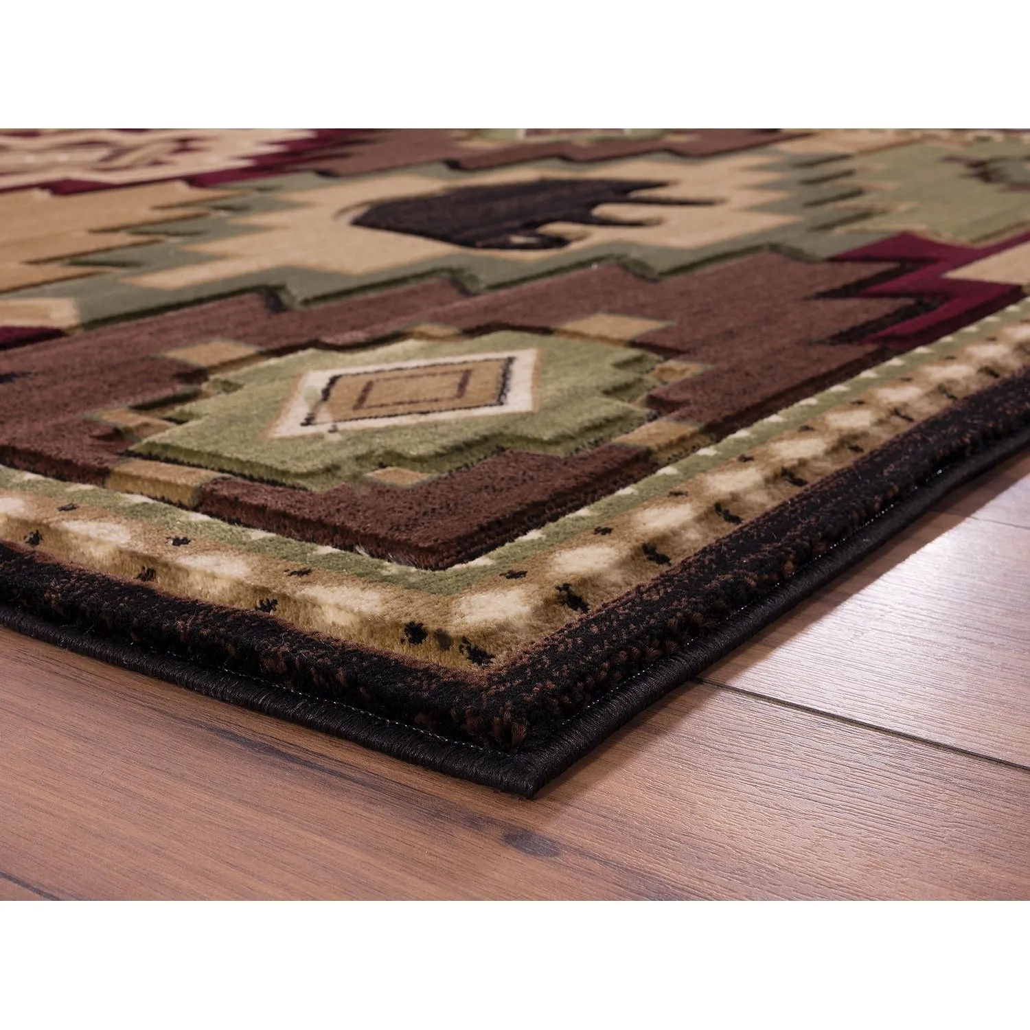 Westfield Home Graham Eastland Multi Hand-Carved Area Rug