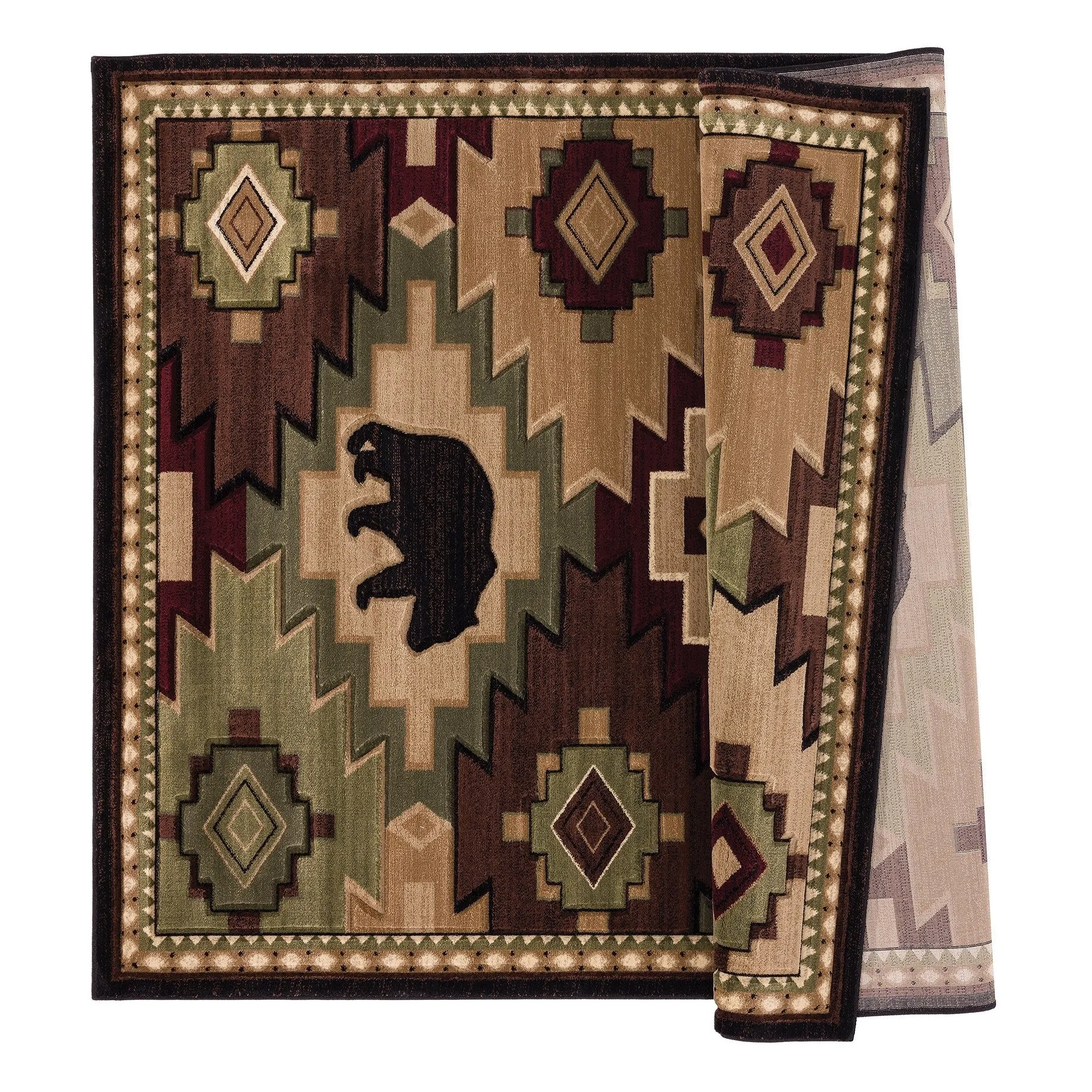 Westfield Home Graham Eastland Multi Hand-Carved Area Rug