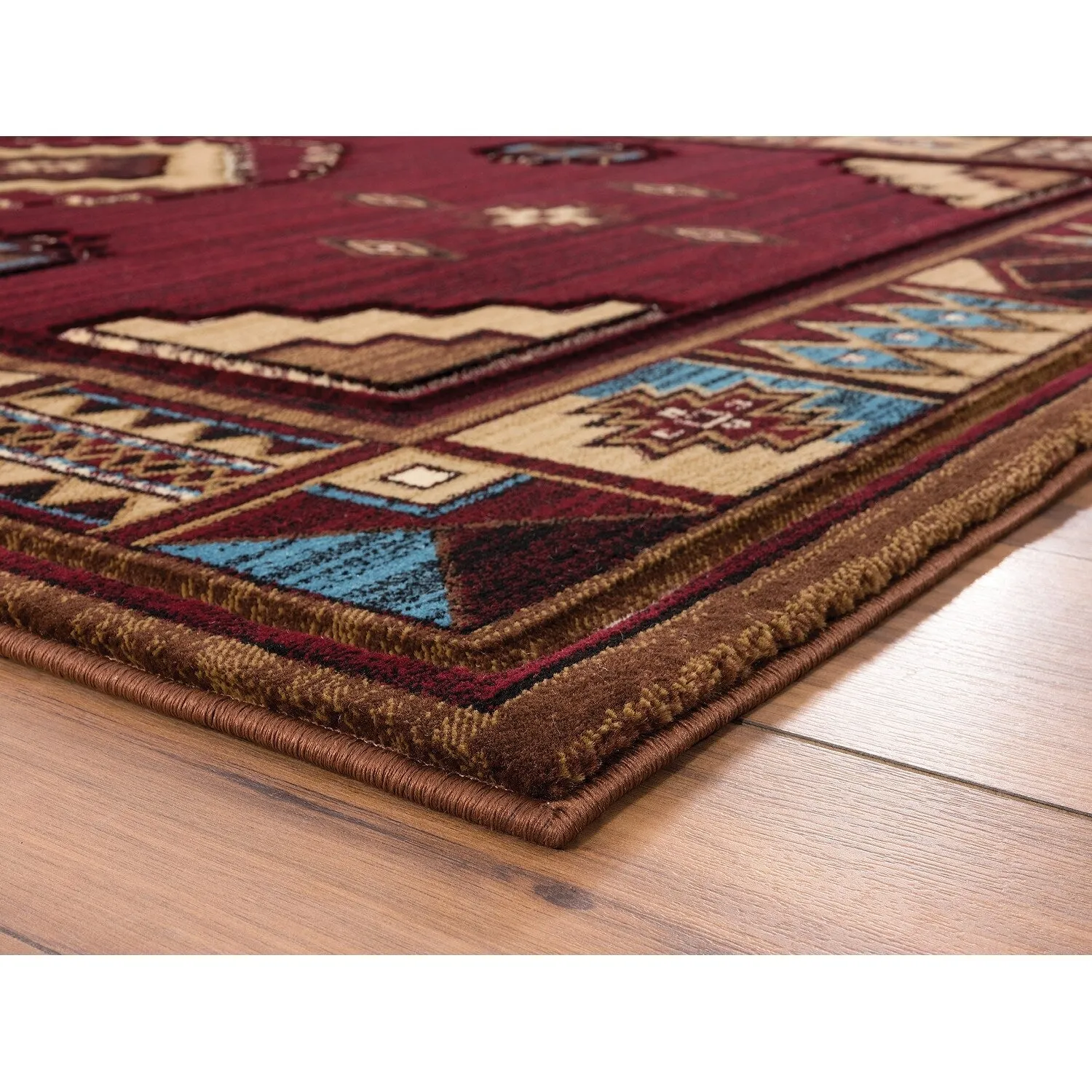 Westfield Home Graham Liberty Border Hand-carved Area Rug
