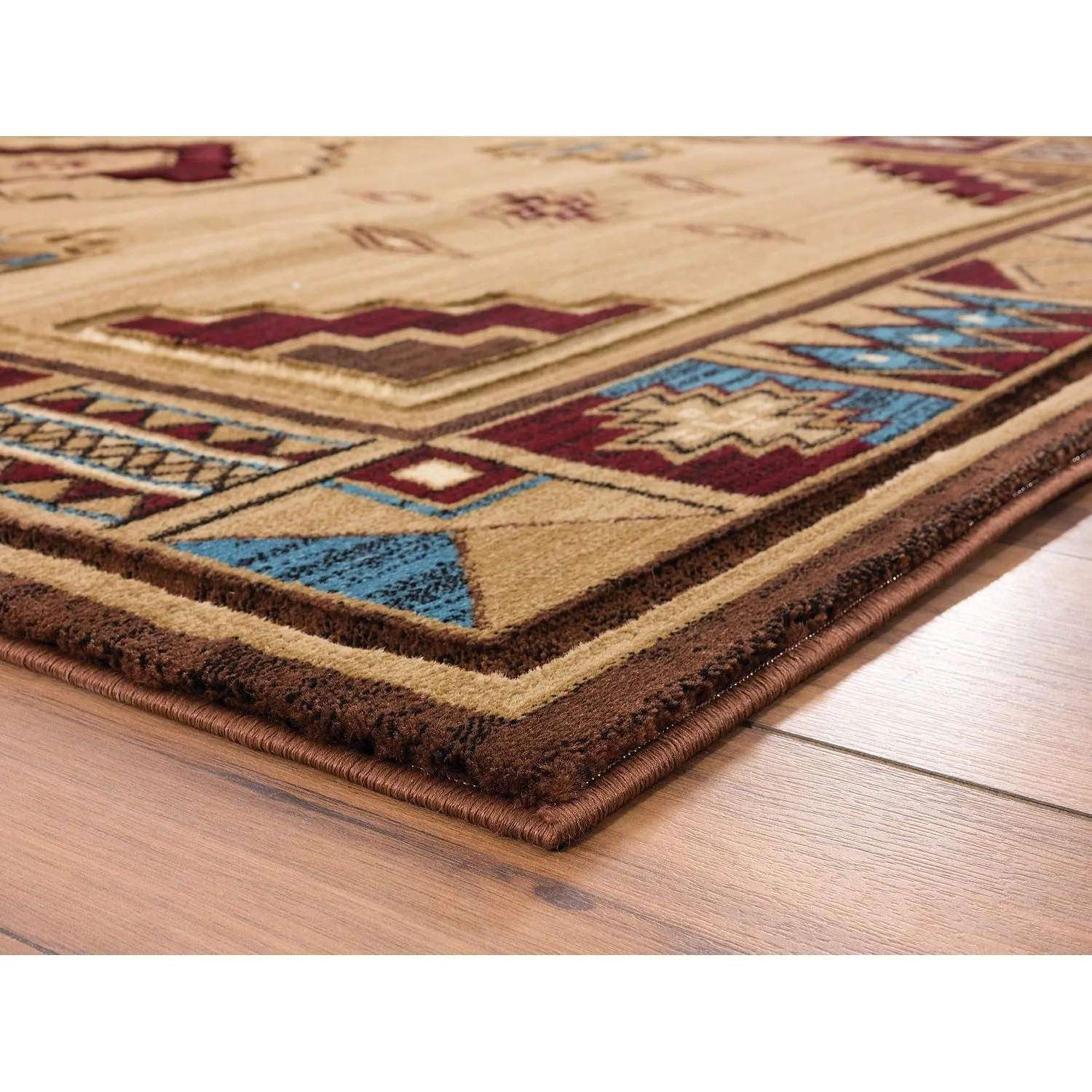 Westfield Home Graham Liberty Border Hand-carved Area Rug