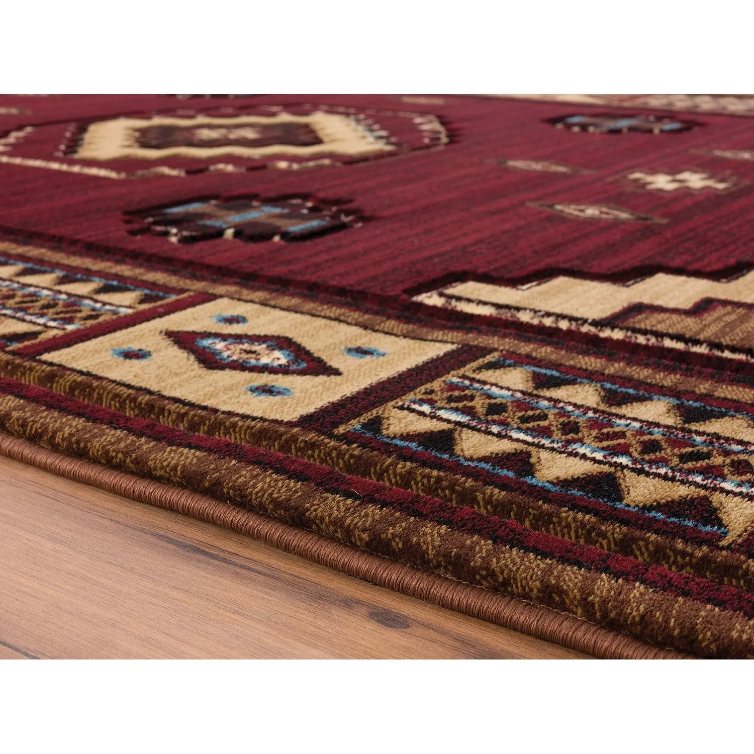 Westfield Home Graham Liberty Border Hand-carved Area Rug