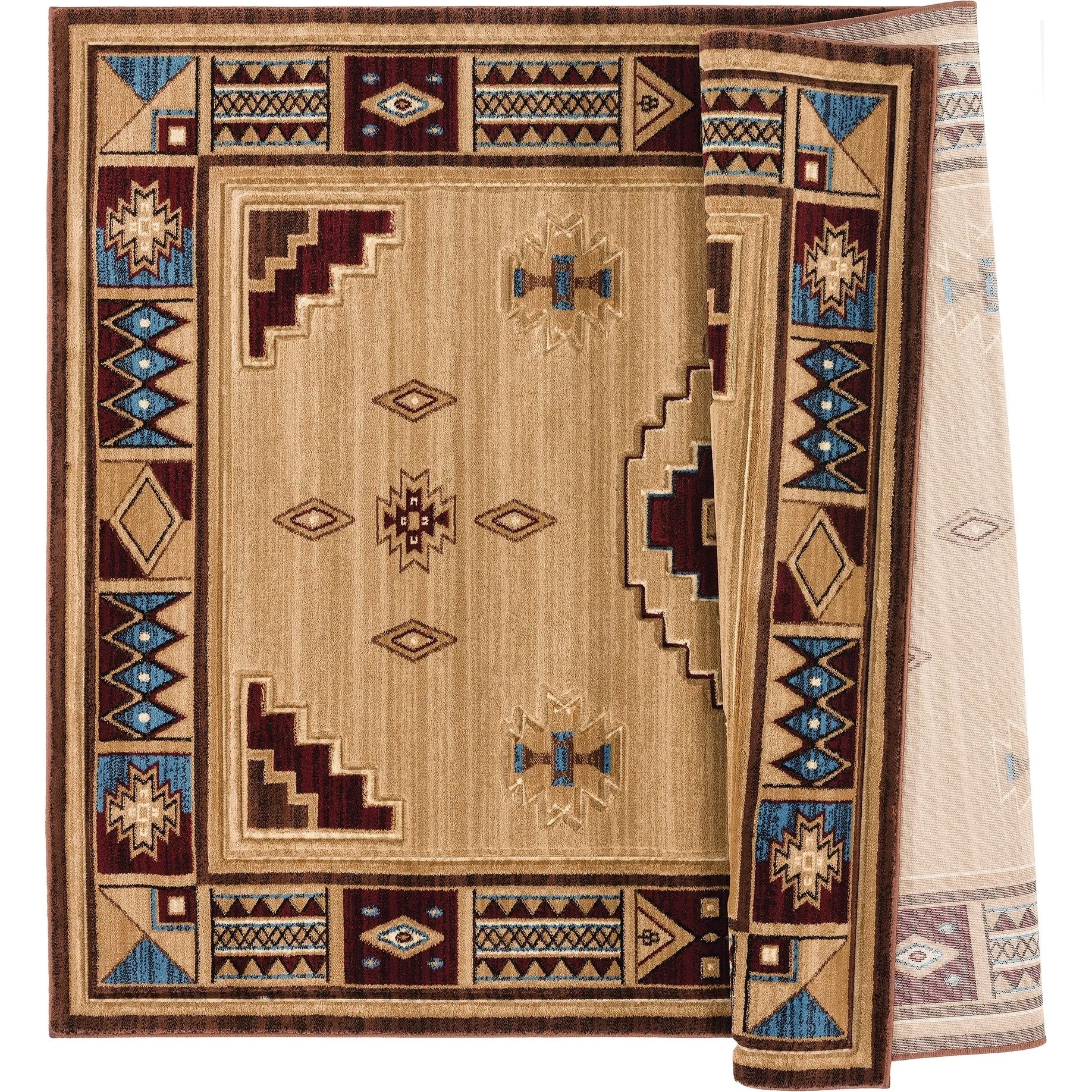 Westfield Home Graham Liberty Border Hand-carved Area Rug