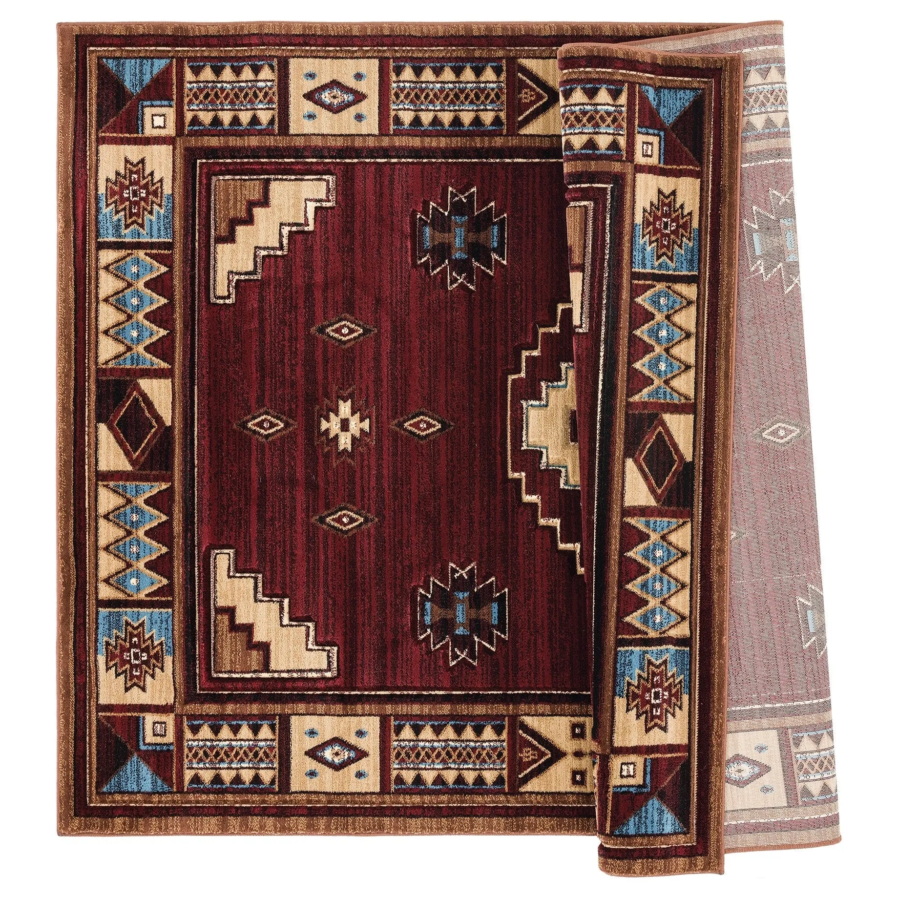 Westfield Home Graham Liberty Border Hand-carved Area Rug
