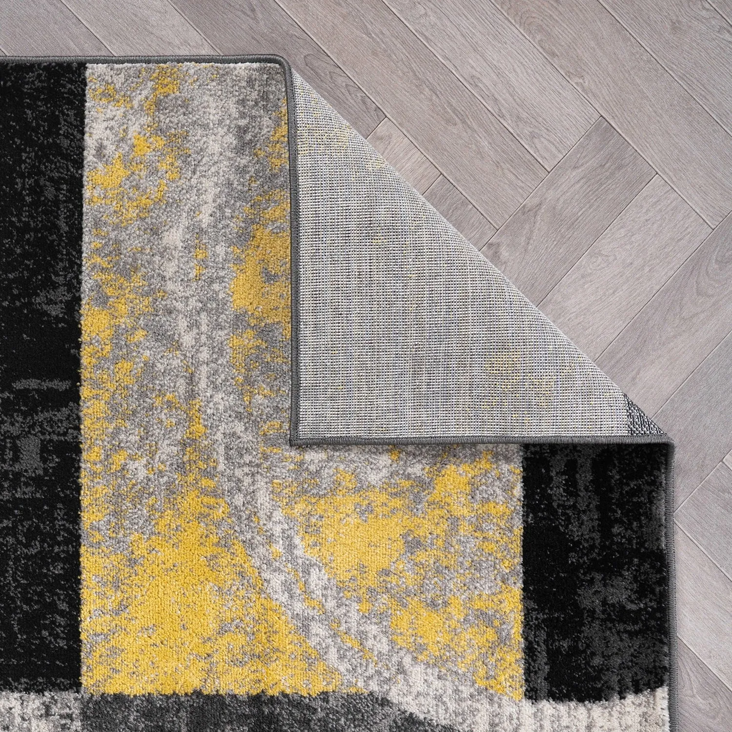 World Rug Gallery Abstract Polypropylene Machine-Made Circle Area Rug