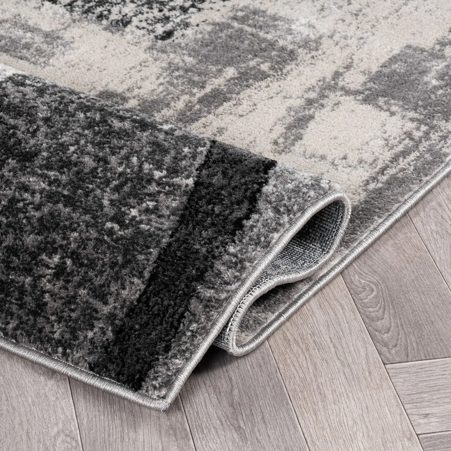 World Rug Gallery Abstract Polypropylene Machine-Made Circle Area Rug