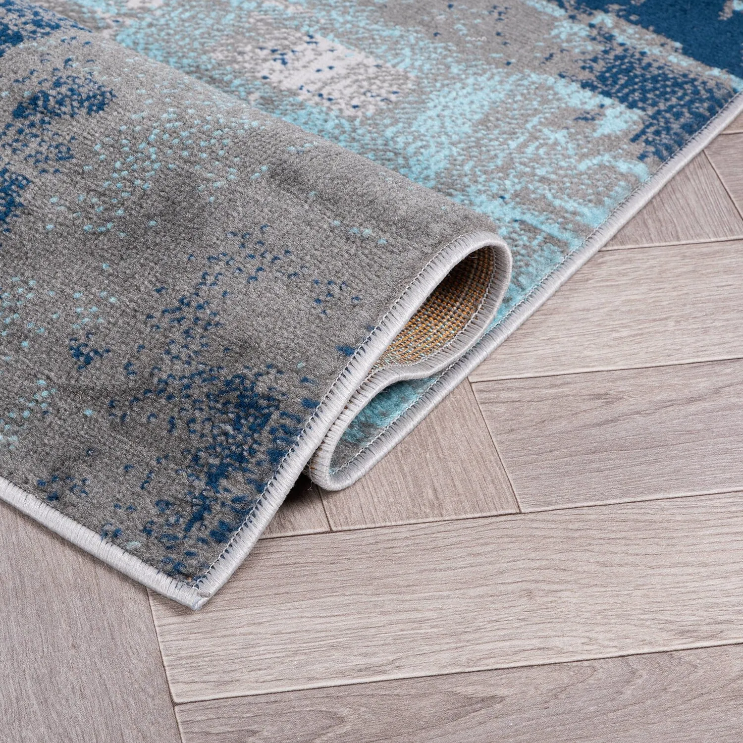 World Rug Gallery Bari Contemporary Abstract Art Area Rug