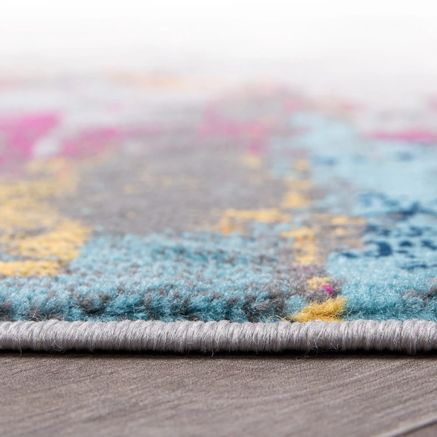 World Rug Gallery Bari Contemporary Abstract Art Area Rug