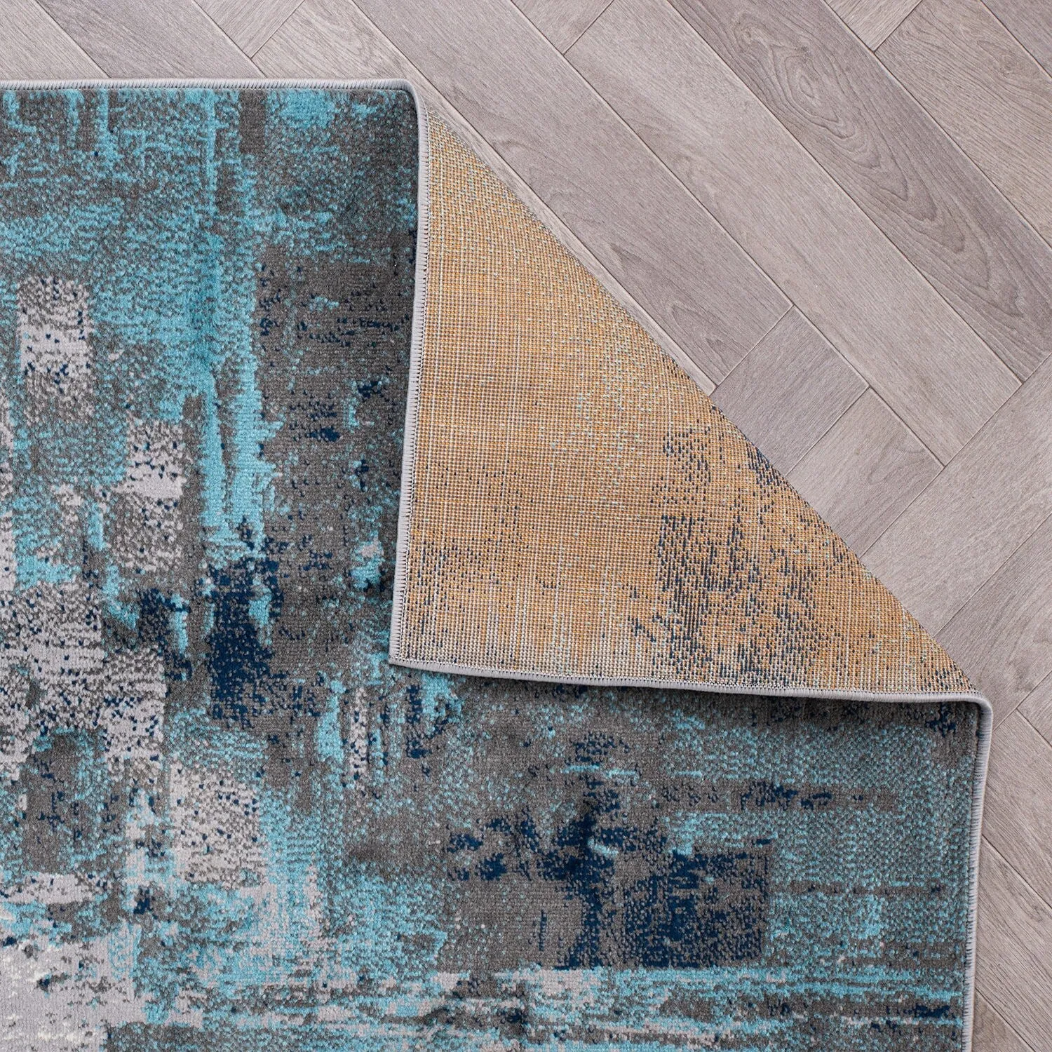 World Rug Gallery Bari Contemporary Abstract Art Area Rug