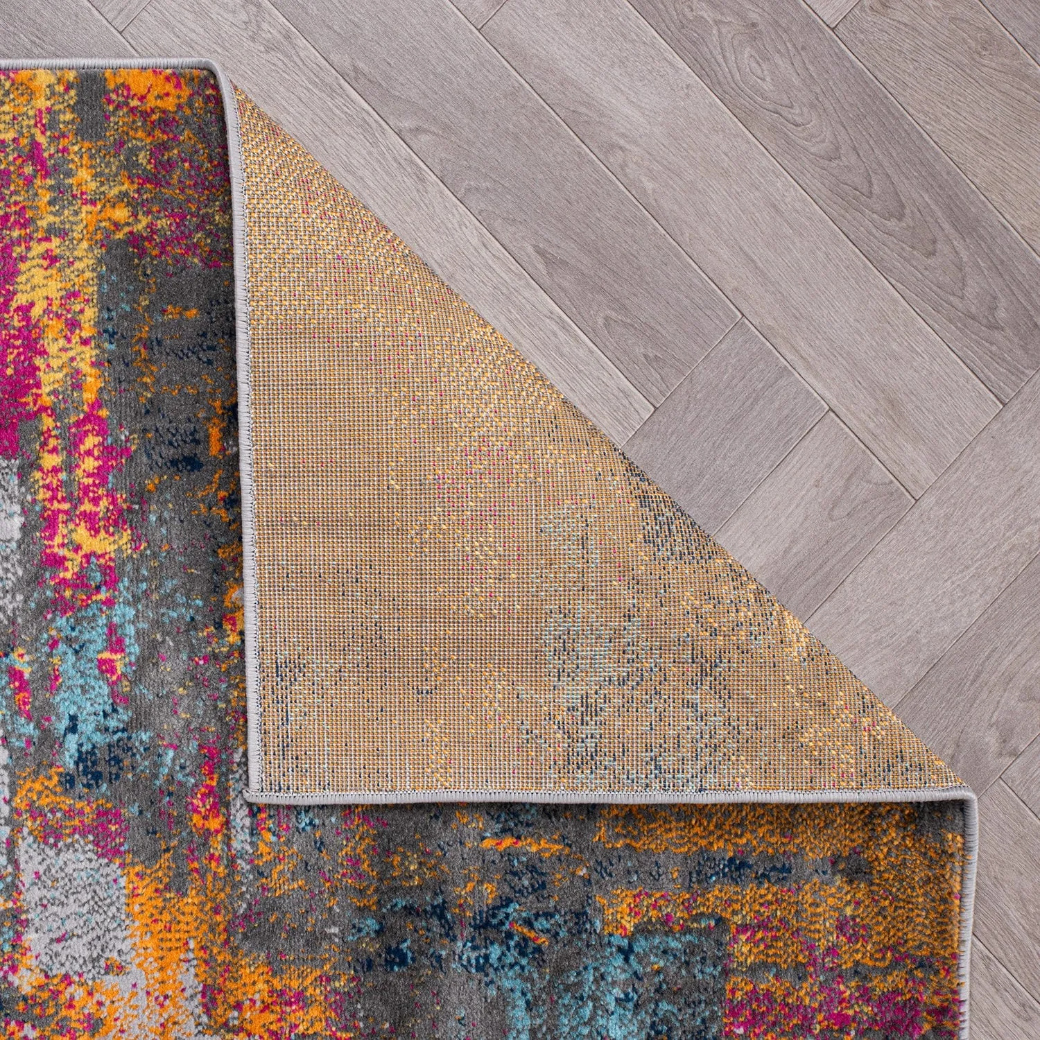 World Rug Gallery Bari Contemporary Abstract Art Area Rug