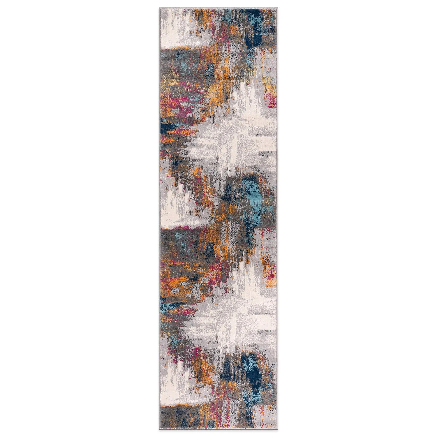 World Rug Gallery Bari Contemporary Abstract Art Area Rug