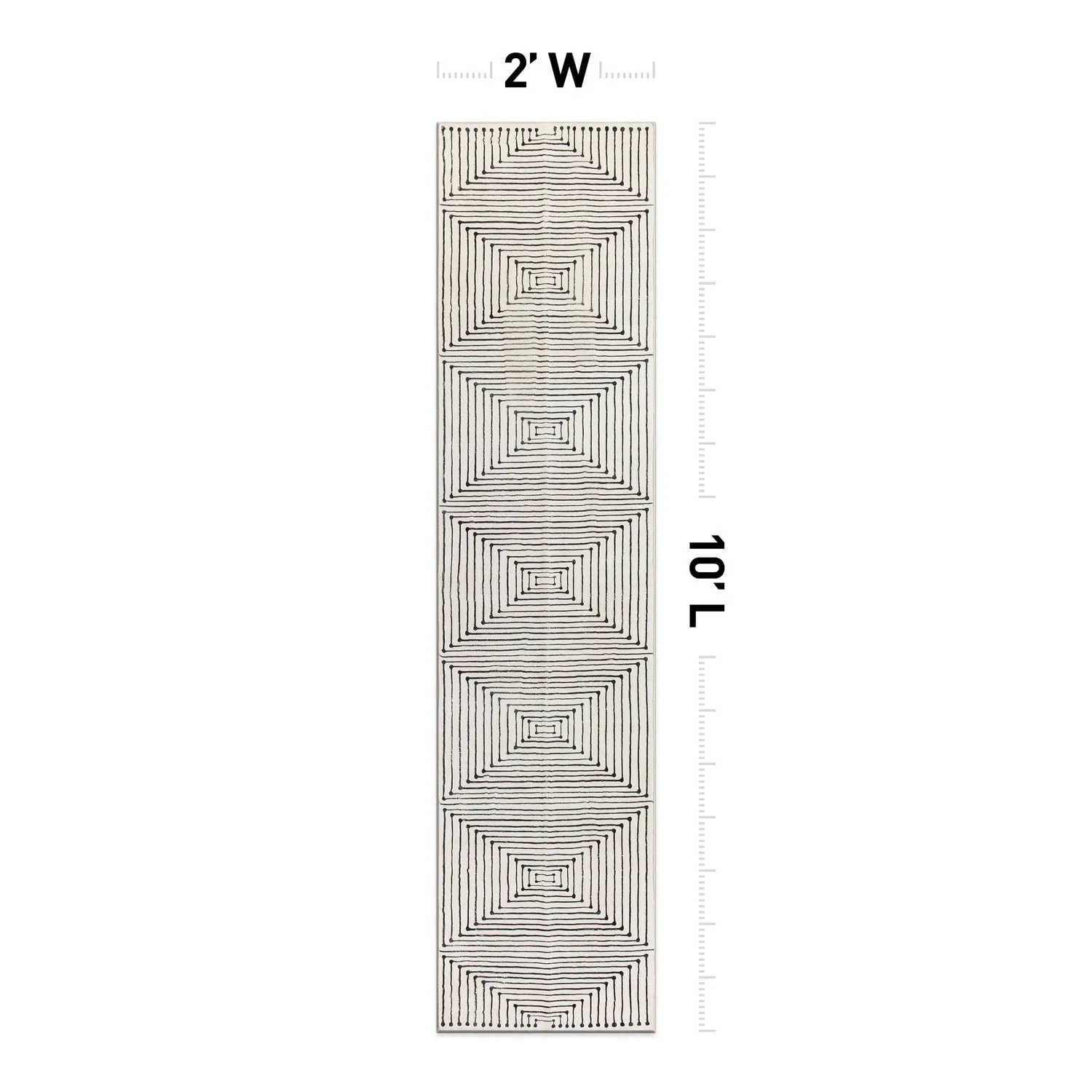 World Rug Gallery Bohemian Stripes Washable Non Slip Area Rug