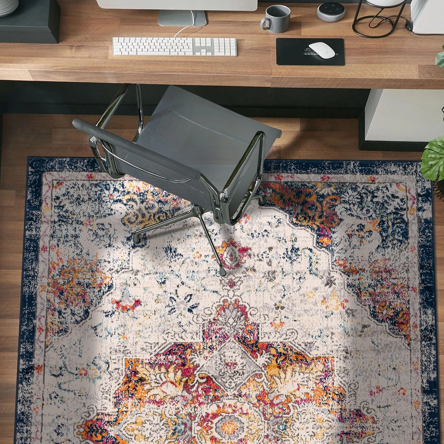 World Rug Gallery Caen Bohemian Medallion Area Rug
