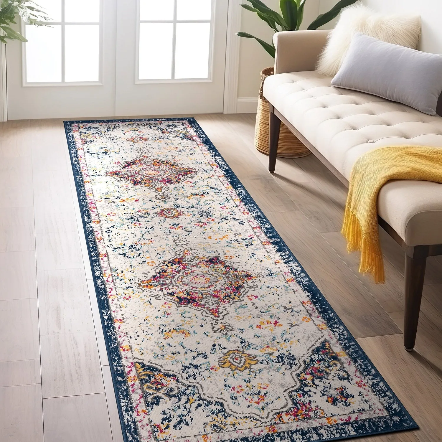 World Rug Gallery Caen Bohemian Medallion Area Rug
