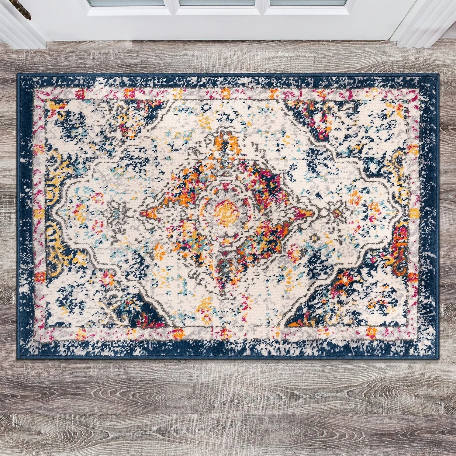 World Rug Gallery Caen Bohemian Medallion Area Rug