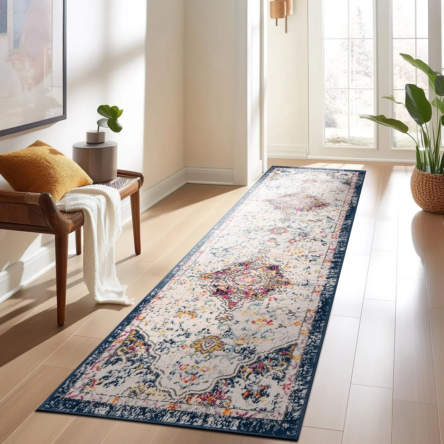 World Rug Gallery Caen Bohemian Medallion Area Rug