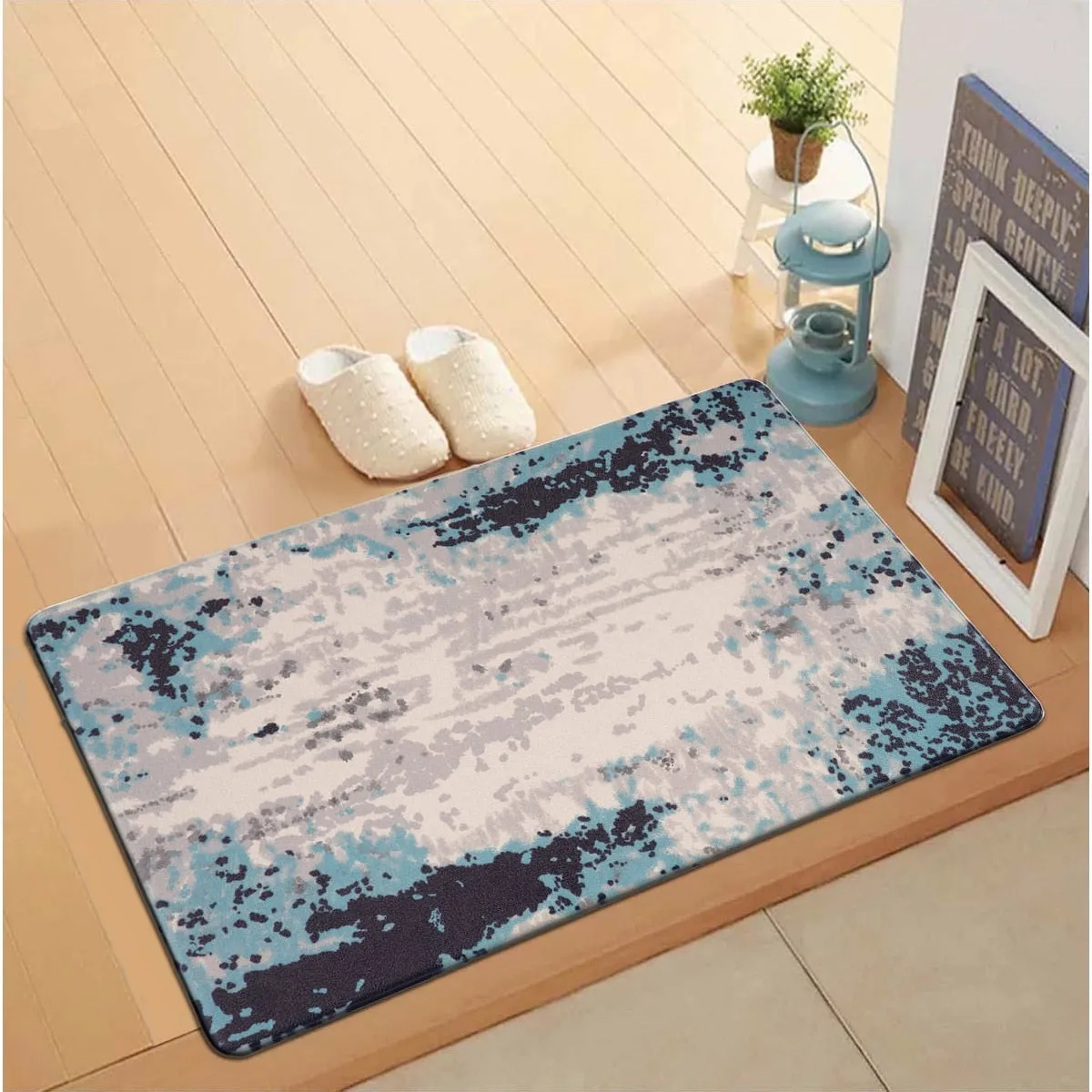 World Rug Gallery Contemporary Abstract Anti Fatigue Standing Mat