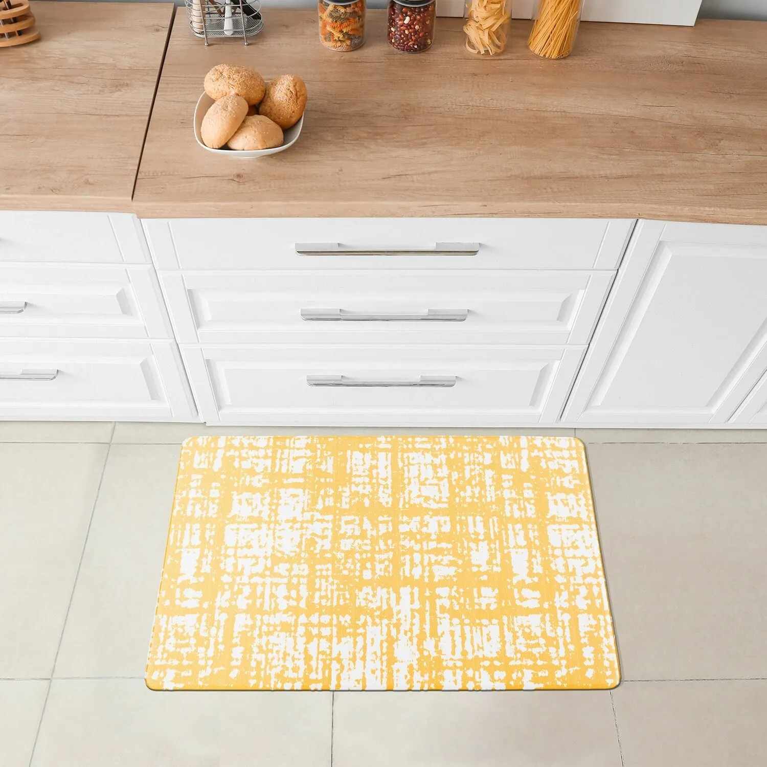 World Rug Gallery Contemporary Abstract Anti-Fatigue Standing Mat