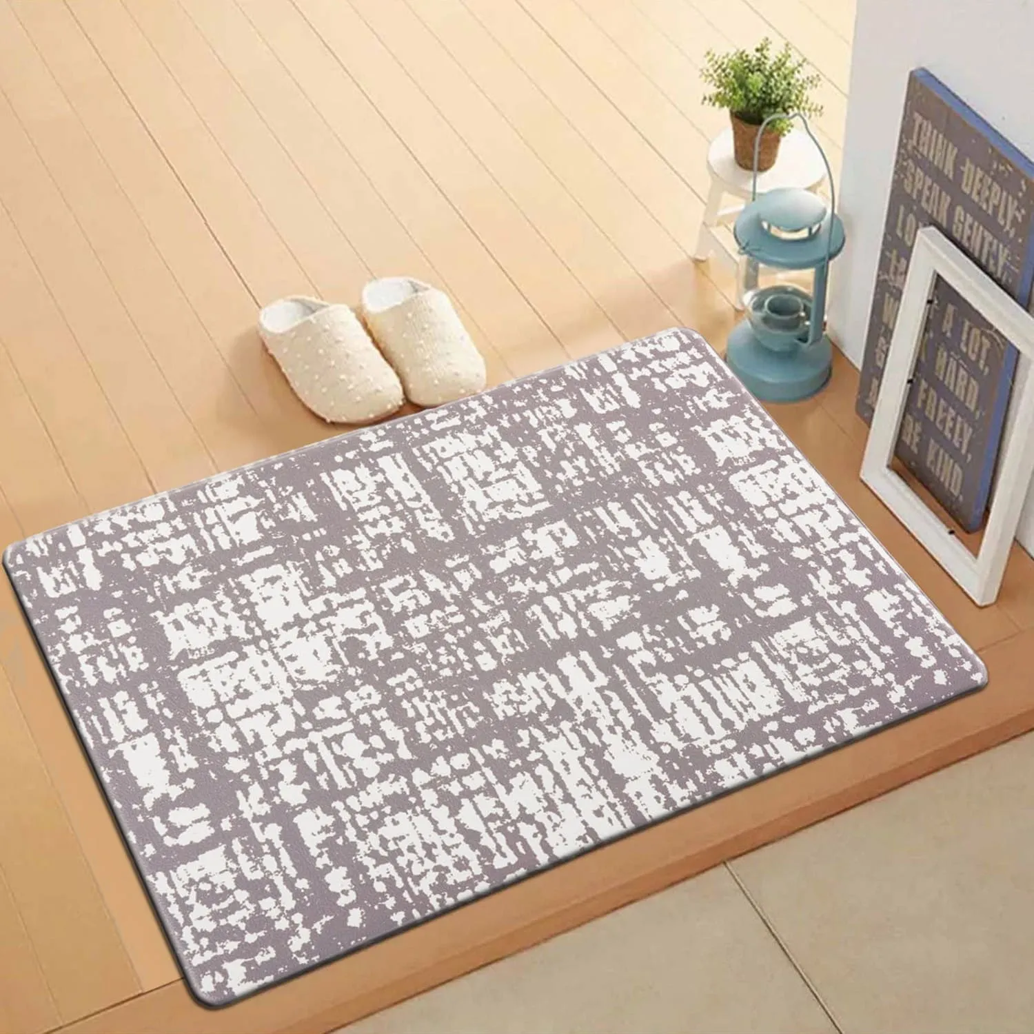 World Rug Gallery Contemporary Abstract Anti-Fatigue Standing Mat