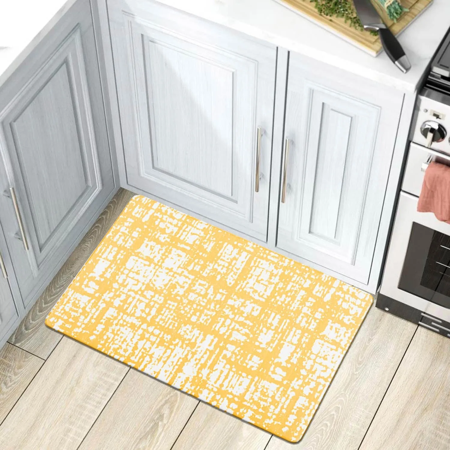 World Rug Gallery Contemporary Abstract Anti-Fatigue Standing Mat