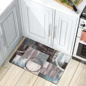 World Rug Gallery Contemporary Abstract Circles Anti Fatigue Standing Mat