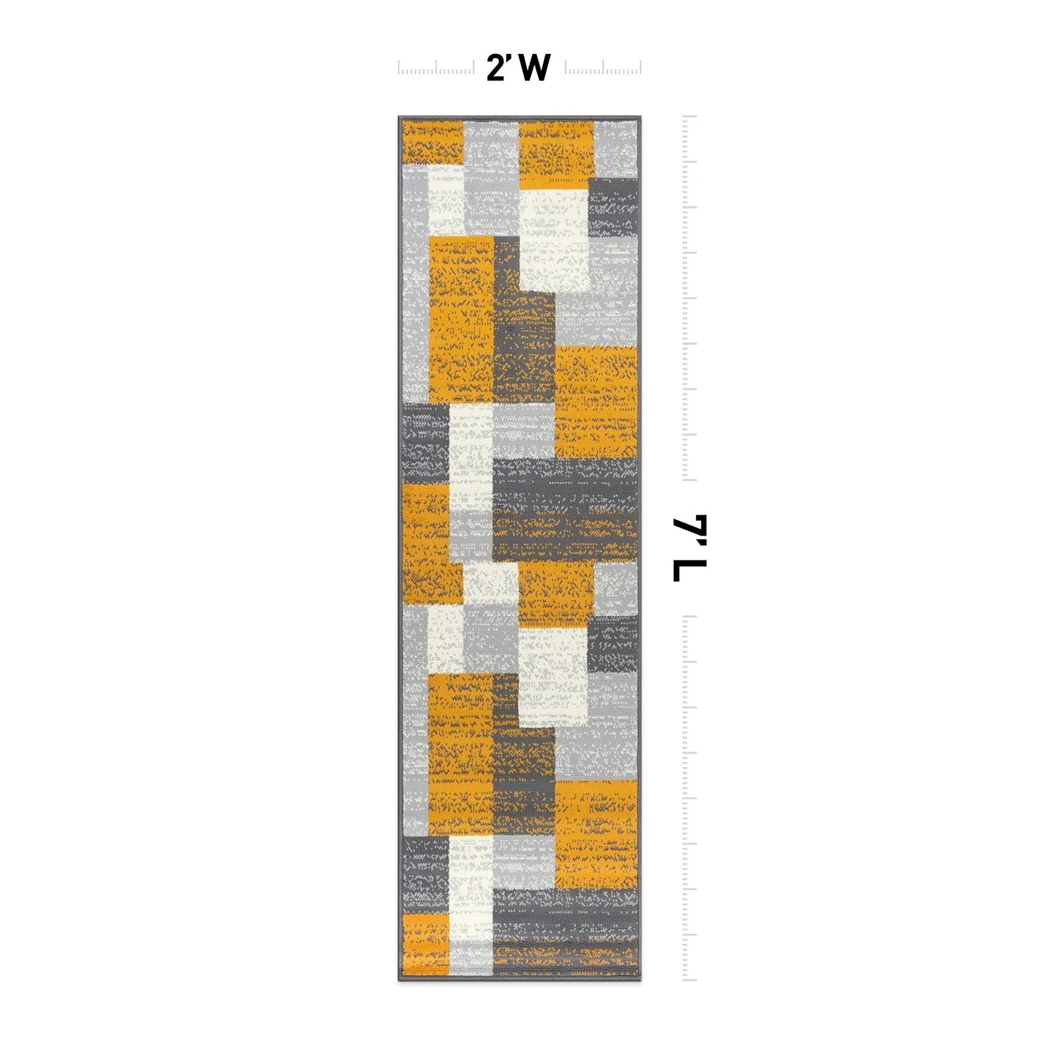 World Rug Gallery Contemporary Distressed Boxes Area Rug