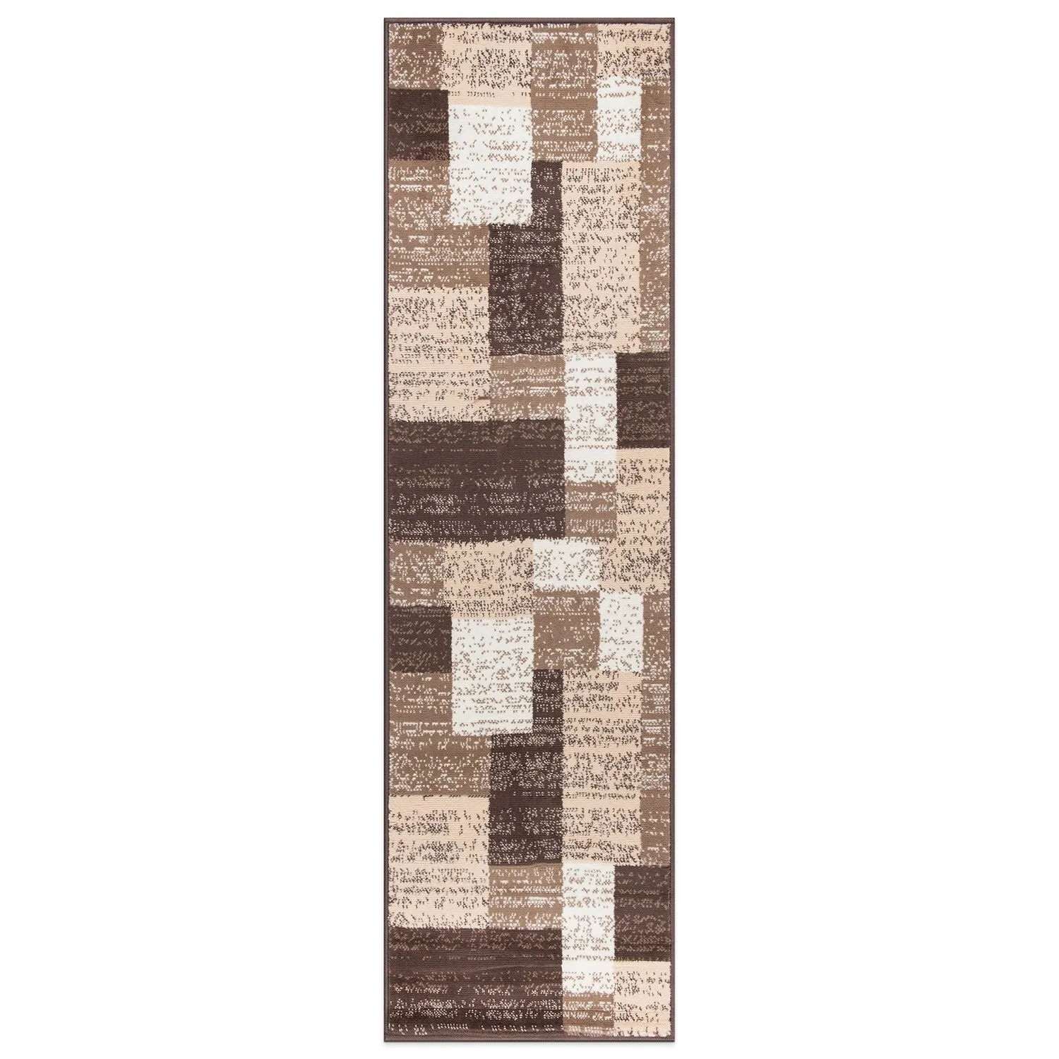 World Rug Gallery Contemporary Distressed Boxes Area Rug