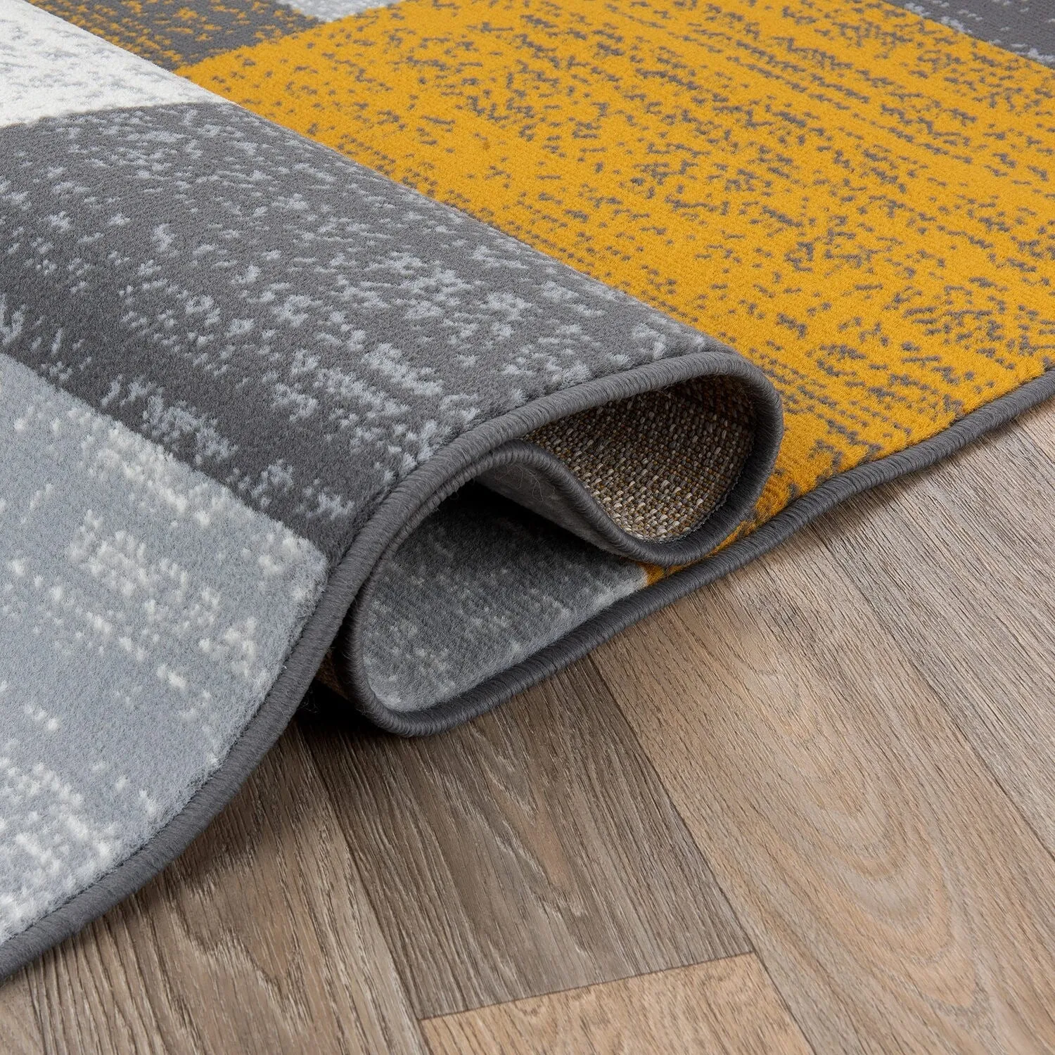 World Rug Gallery Contemporary Distressed Boxes Area Rug