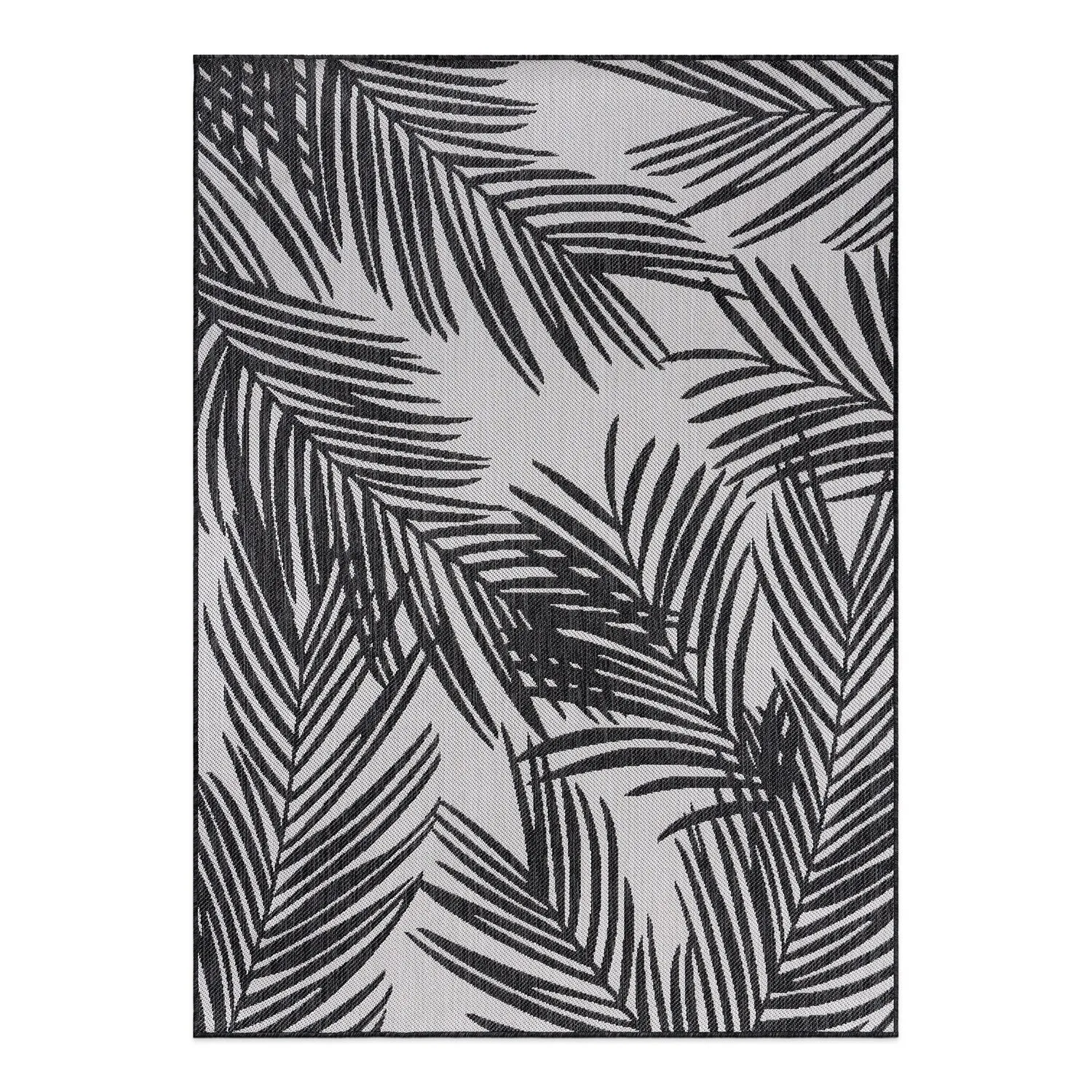World Rug Gallery Contemporary Distressed Leaves Textured Flat Weave Indoor/Outdoor Area Rug