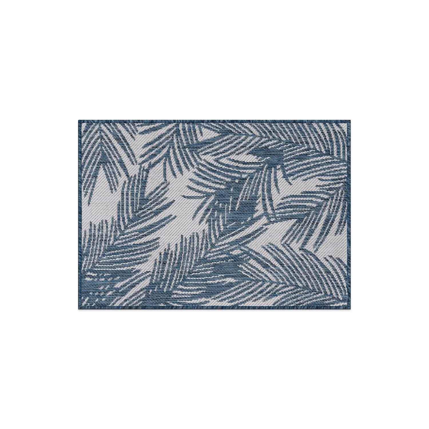 World Rug Gallery Contemporary Distressed Leaves Textured Flat Weave Indoor/Outdoor Area Rug