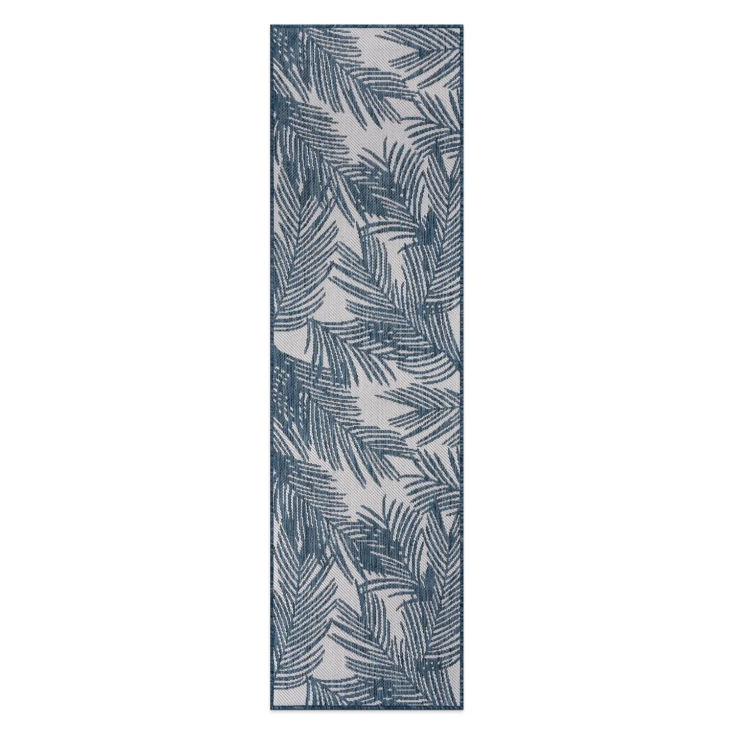 World Rug Gallery Contemporary Distressed Leaves Textured Flat Weave Indoor/Outdoor Area Rug