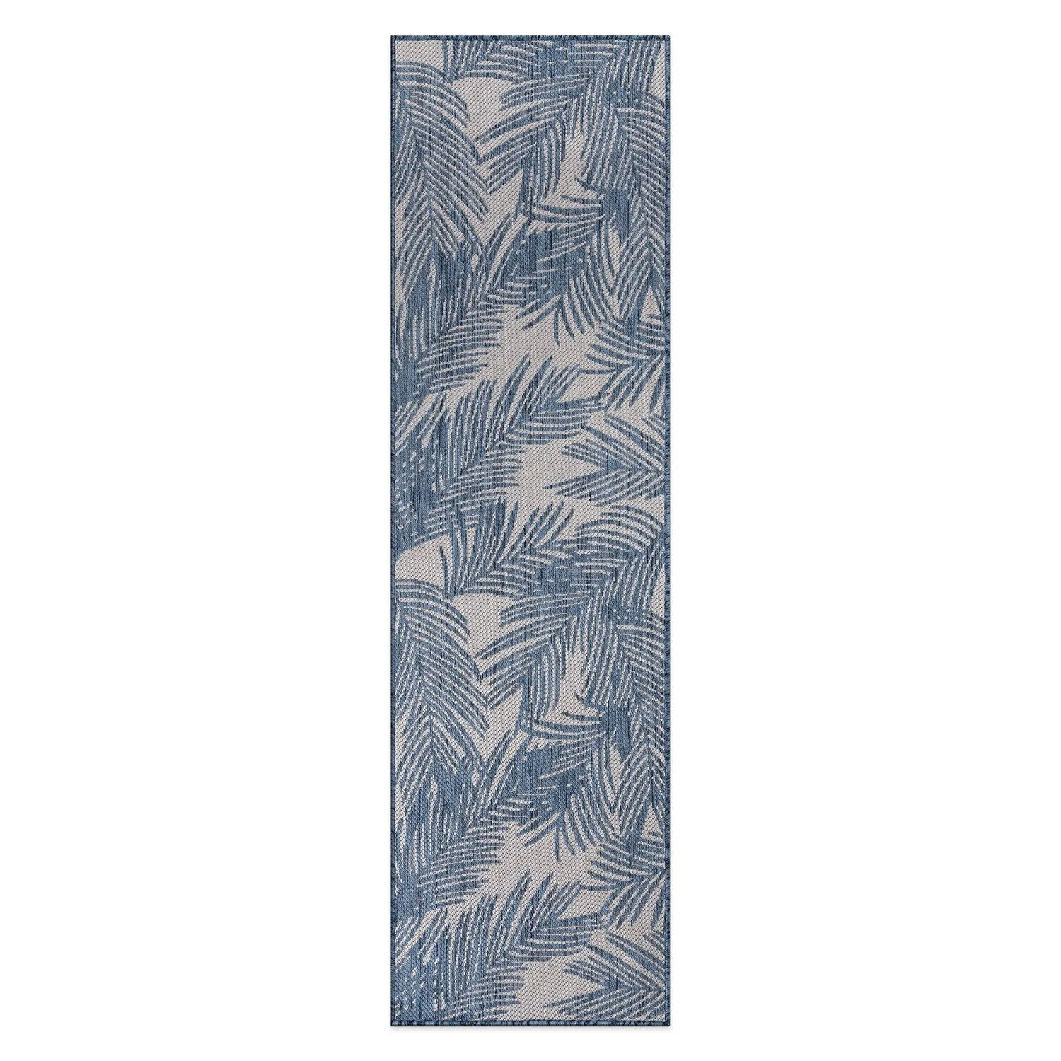 World Rug Gallery Contemporary Distressed Leaves Textured Flat Weave Indoor/Outdoor Area Rug