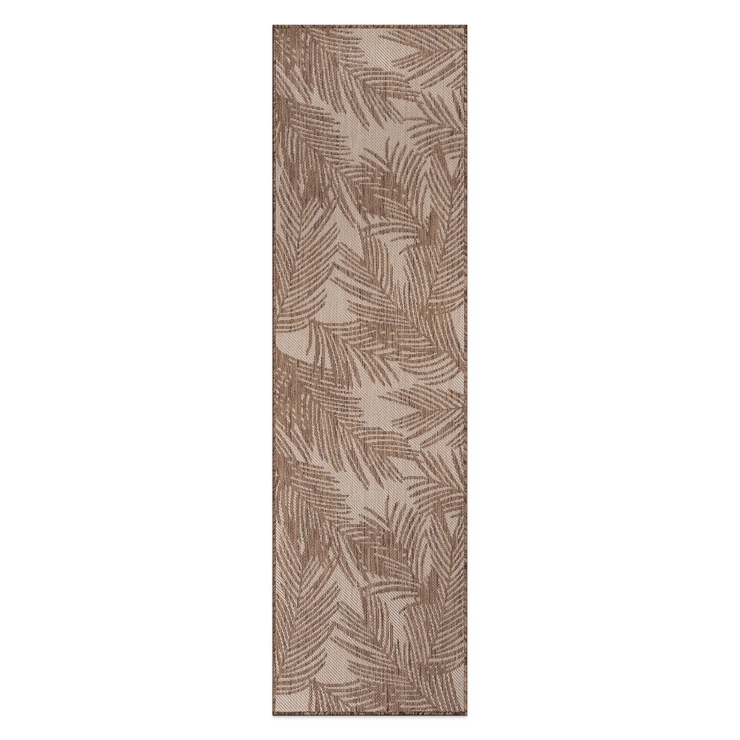 World Rug Gallery Contemporary Distressed Leaves Textured Flat Weave Indoor/Outdoor Area Rug