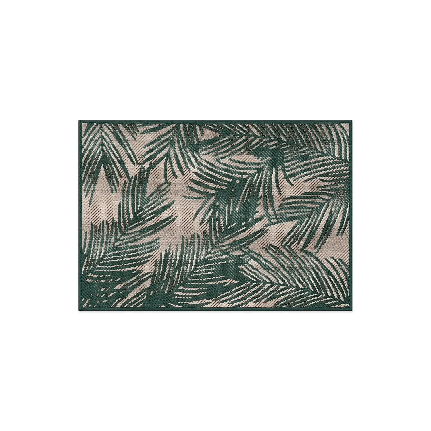 World Rug Gallery Contemporary Distressed Leaves Textured Flat Weave Indoor/Outdoor Area Rug