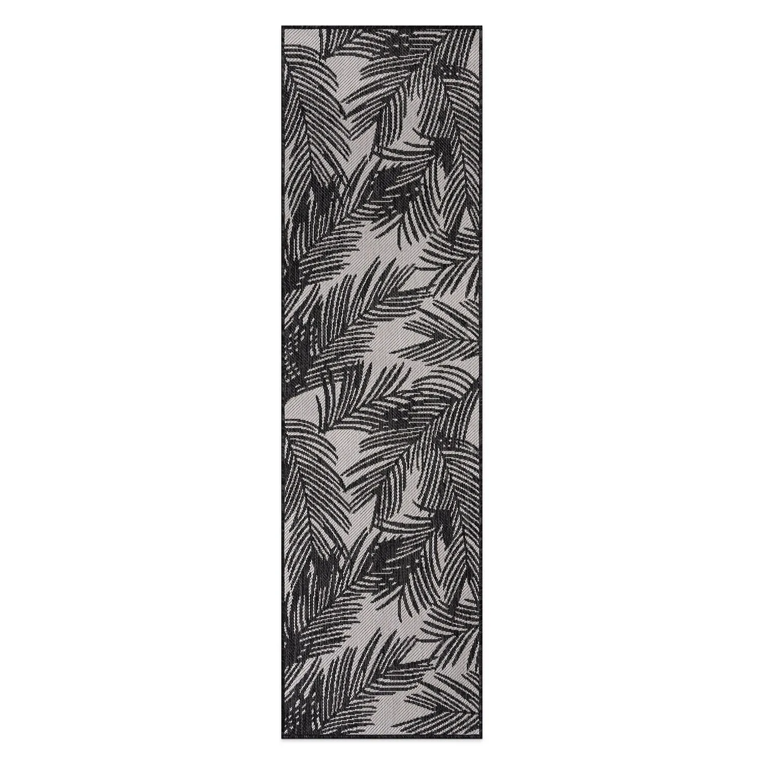 World Rug Gallery Contemporary Distressed Leaves Textured Flat Weave Indoor/Outdoor Area Rug