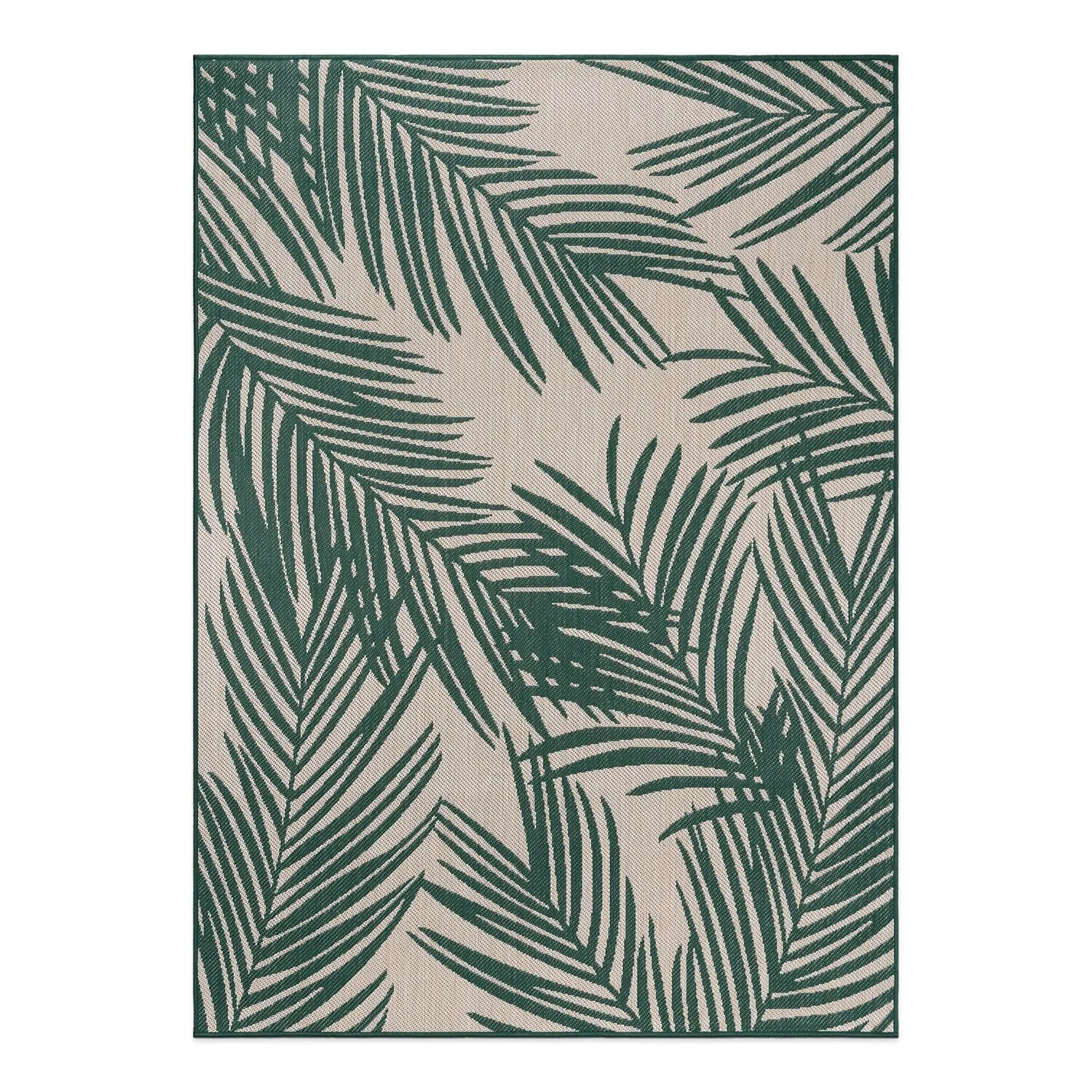 World Rug Gallery Contemporary Distressed Leaves Textured Flat Weave Indoor/Outdoor Area Rug