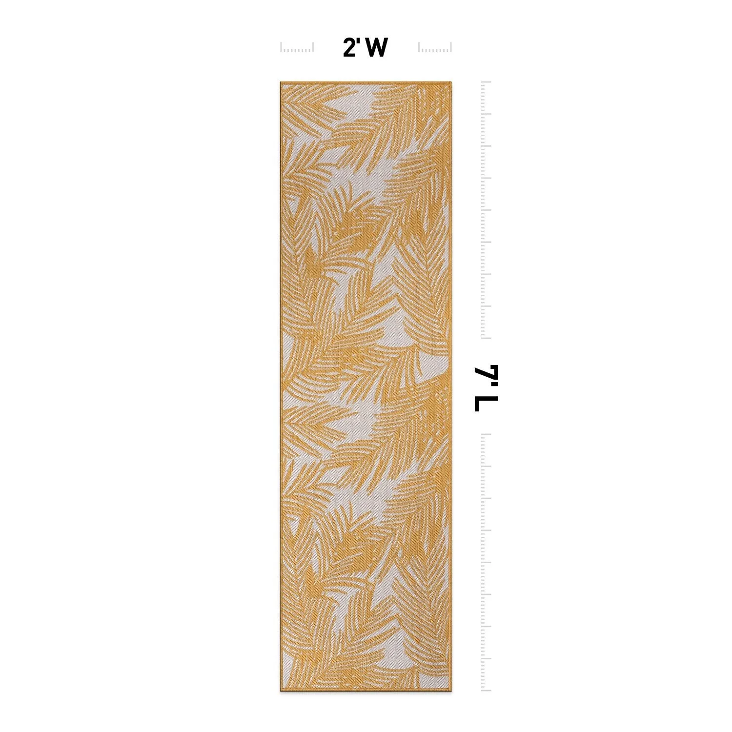 World Rug Gallery Contemporary Distressed Leaves Textured Flat Weave Indoor/Outdoor Area Rug