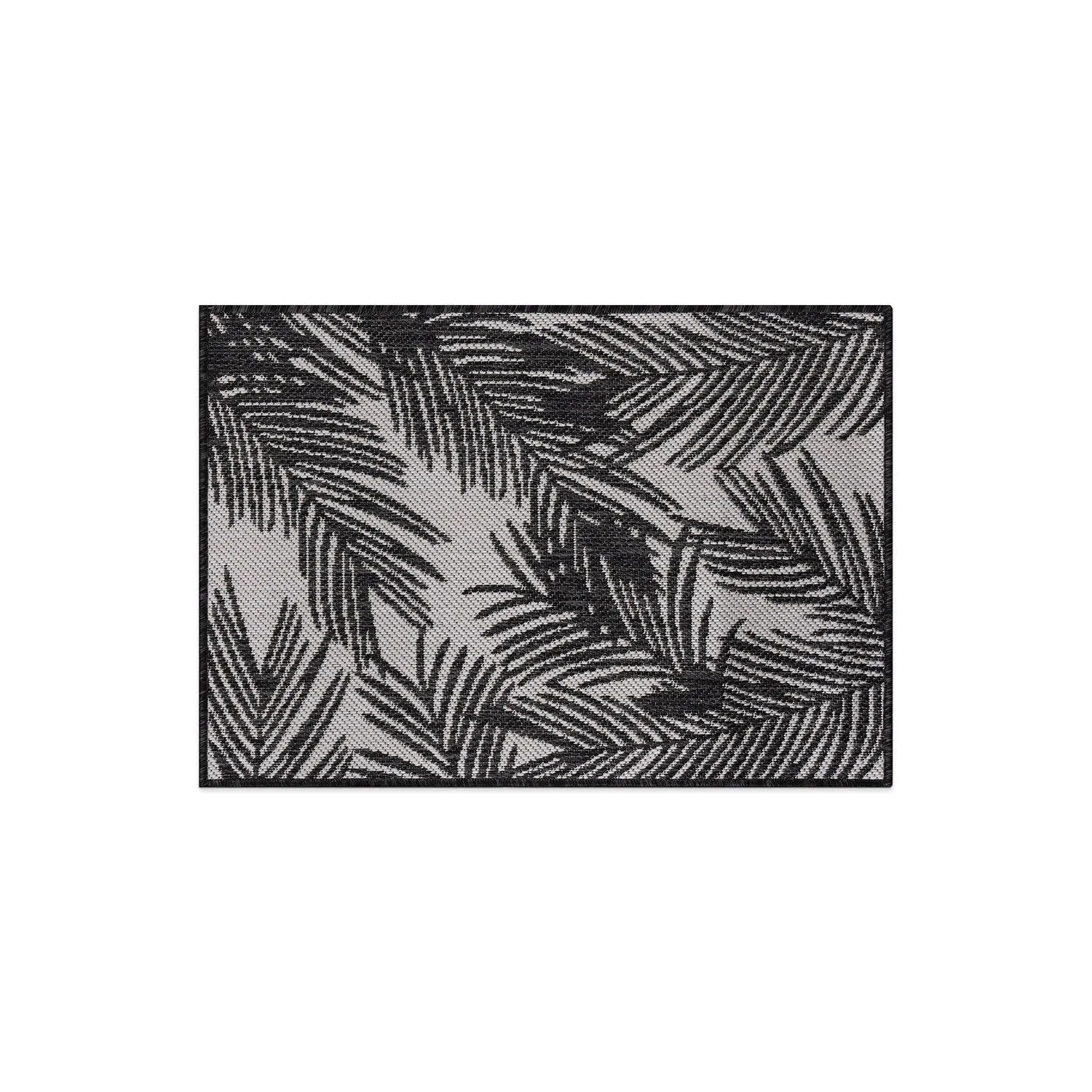 World Rug Gallery Contemporary Distressed Leaves Textured Flat Weave Indoor/Outdoor Area Rug