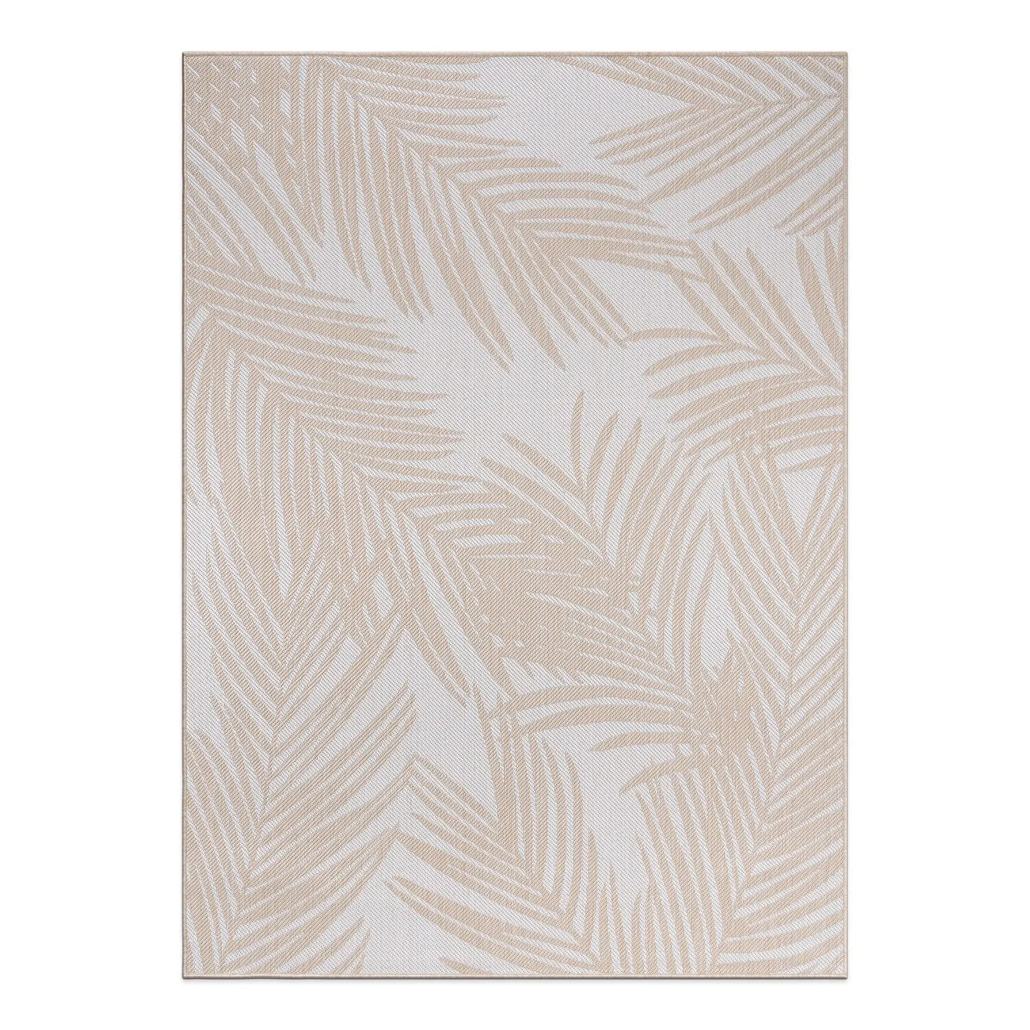 World Rug Gallery Contemporary Distressed Leaves Textured Flat Weave Indoor/Outdoor Area Rug