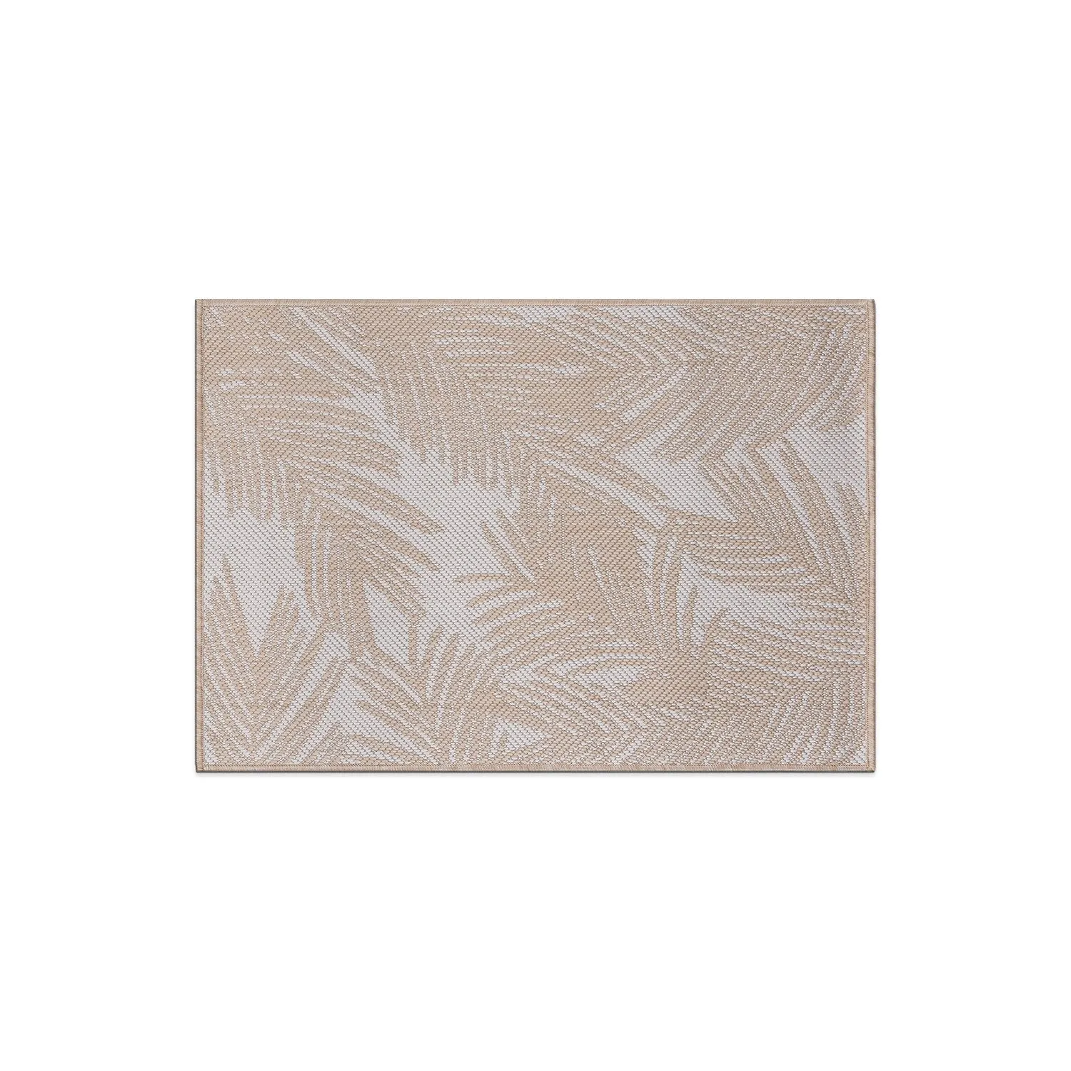 World Rug Gallery Contemporary Distressed Leaves Textured Flat Weave Indoor/Outdoor Area Rug