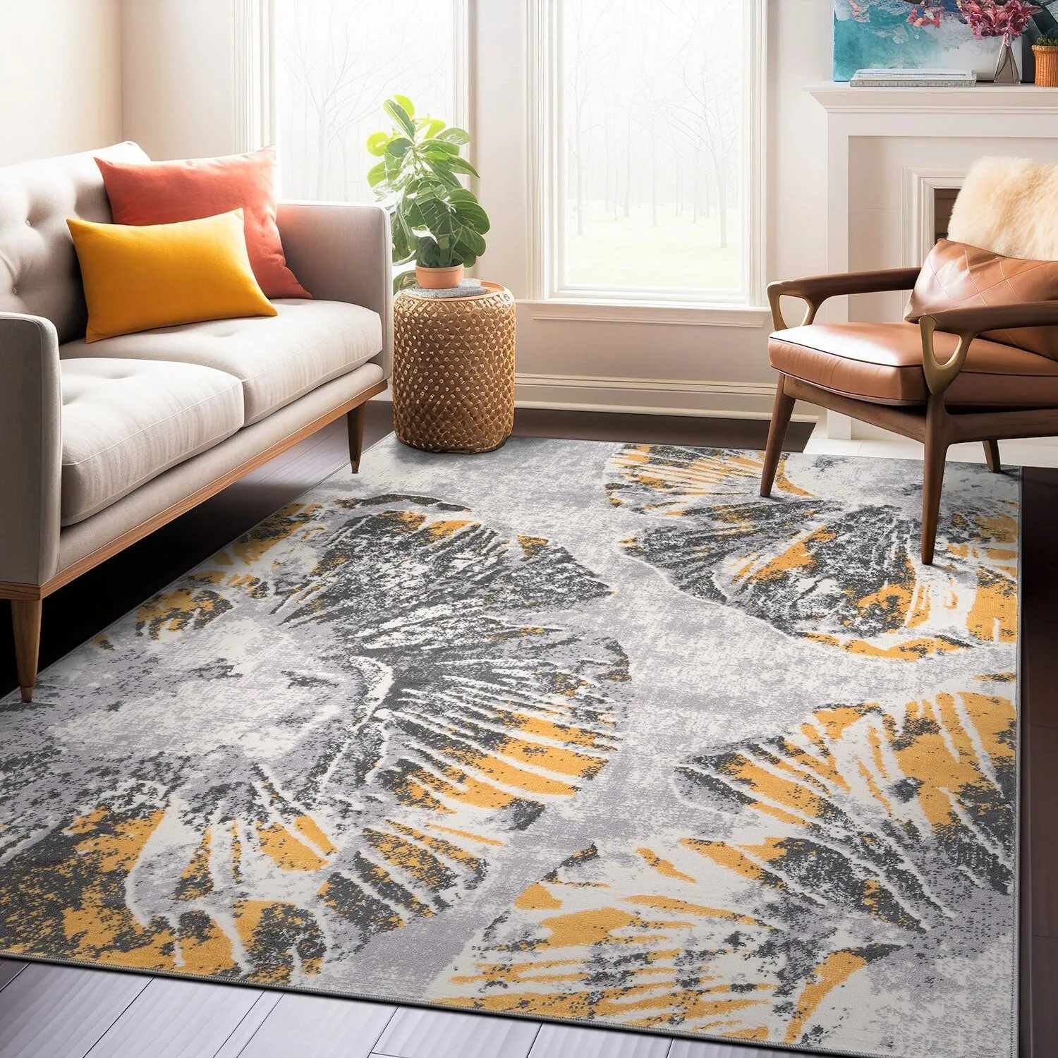 World Rug Gallery Contemporary Floral Area Rug